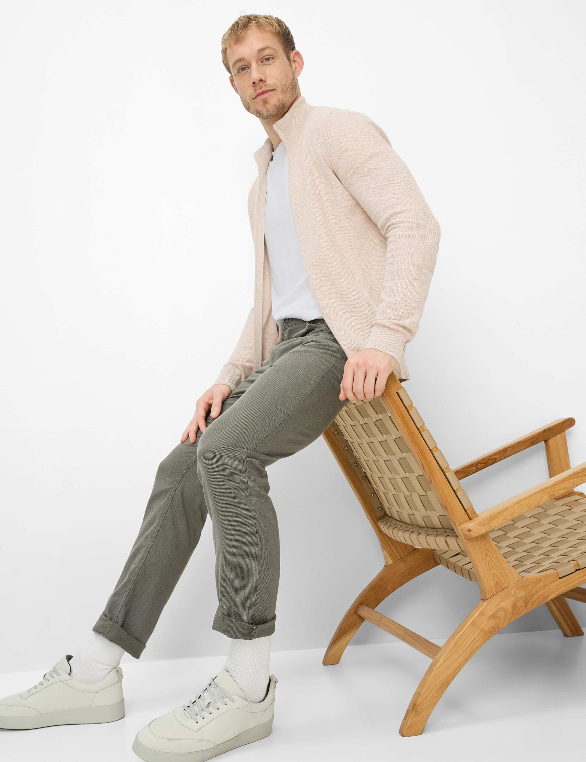 Brax Chuck Pantalon Homme Olive 40/L30 3