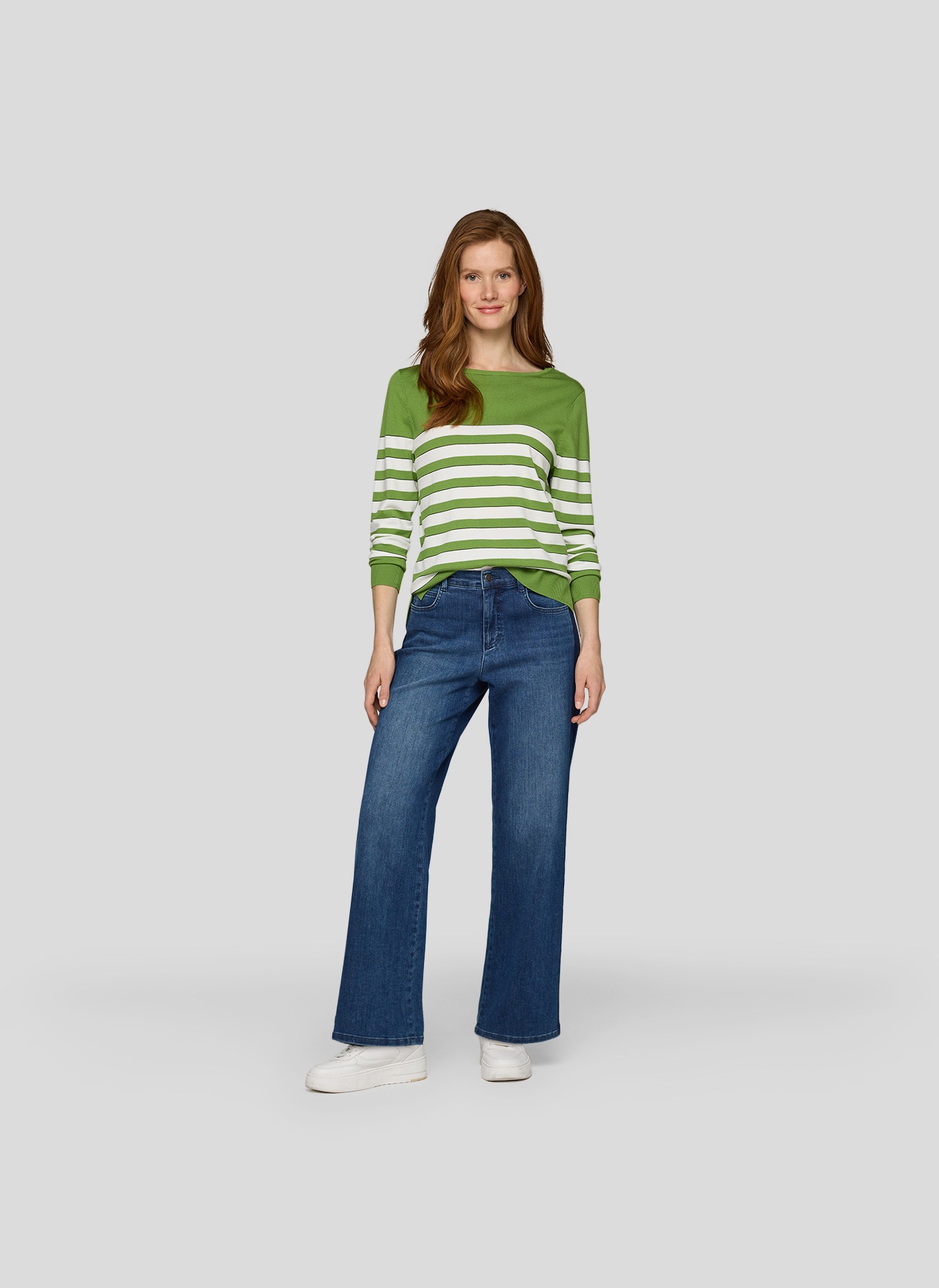 Rabe Strickpullover, im Streifen-Look