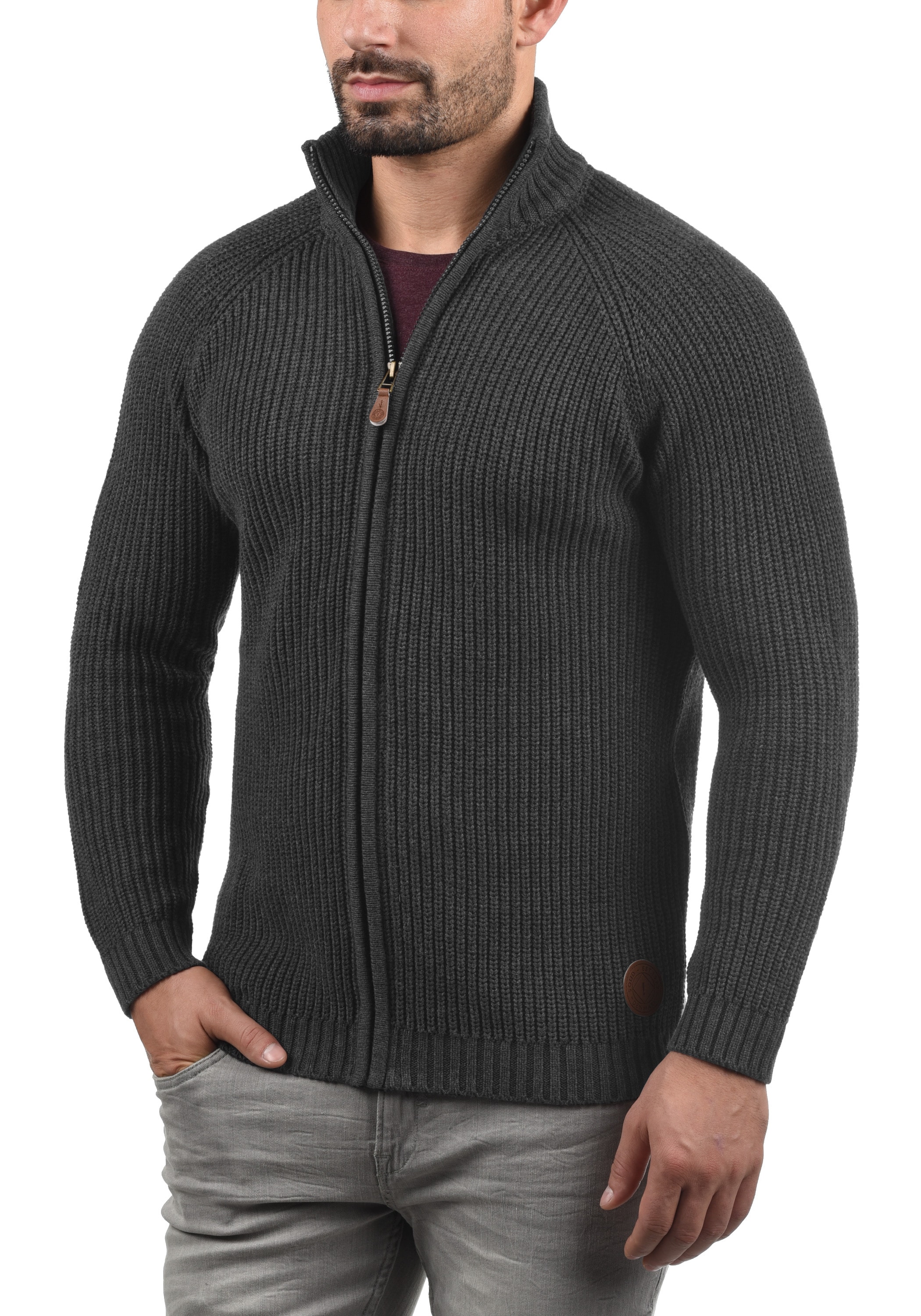 !Solid Strickjacke SDXenos Cardigan mit Troyerkragen günstig online kaufen