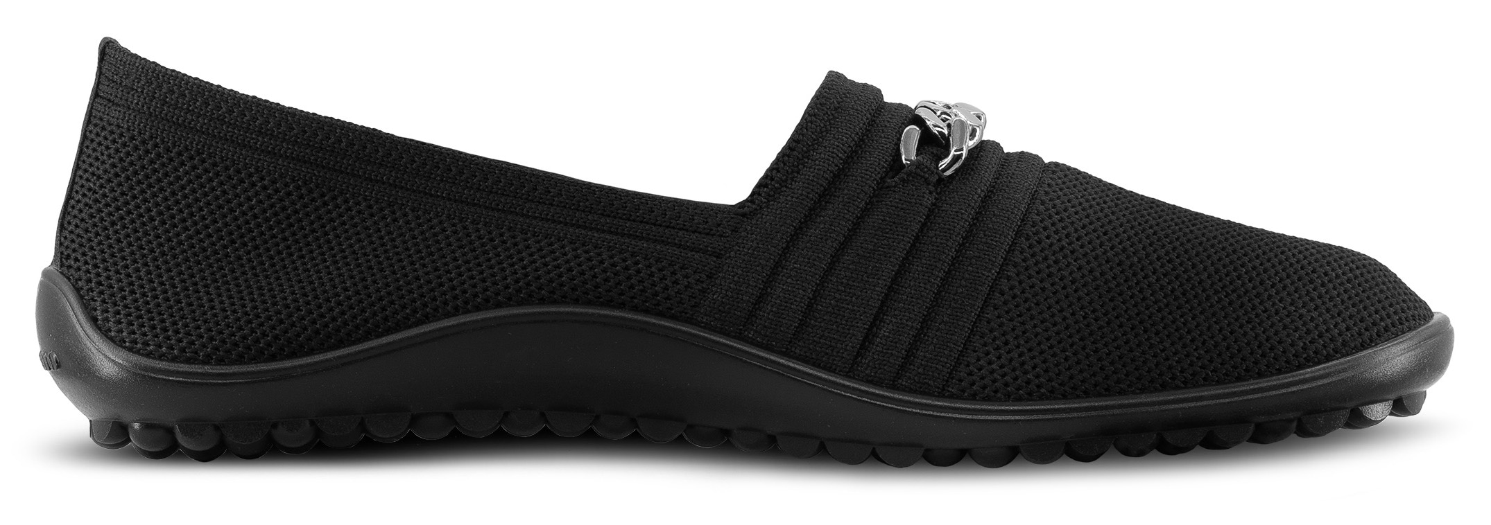 Leguano Barfußschuh »LADY FAMOUS«  Flats, Ballerina, Bequemschuh mit goldfarbener Zierkette