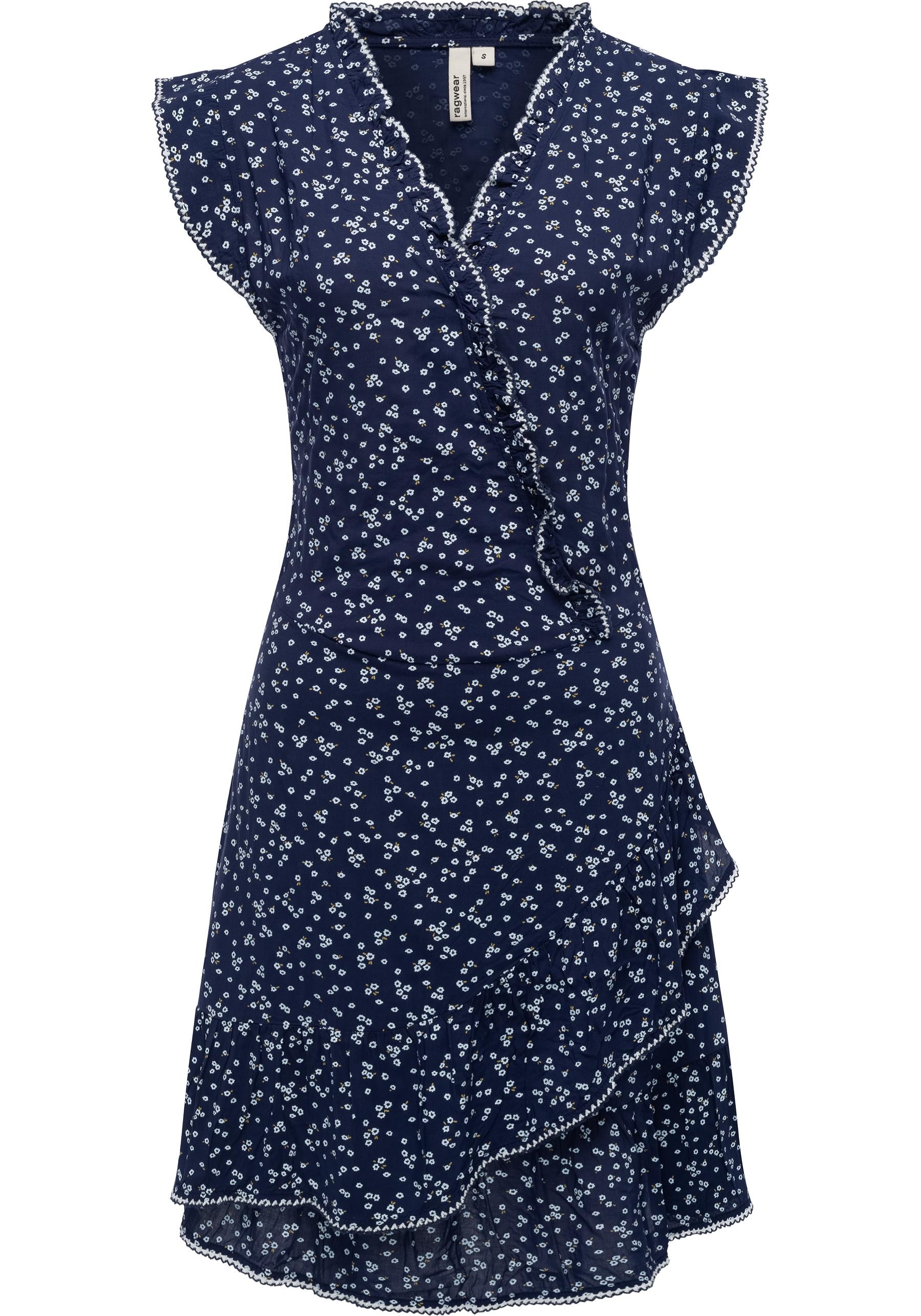 Ragwear Volantkleid "Chantalia Print" Ohne Taschen stylisches Sommerkleid m günstig online kaufen