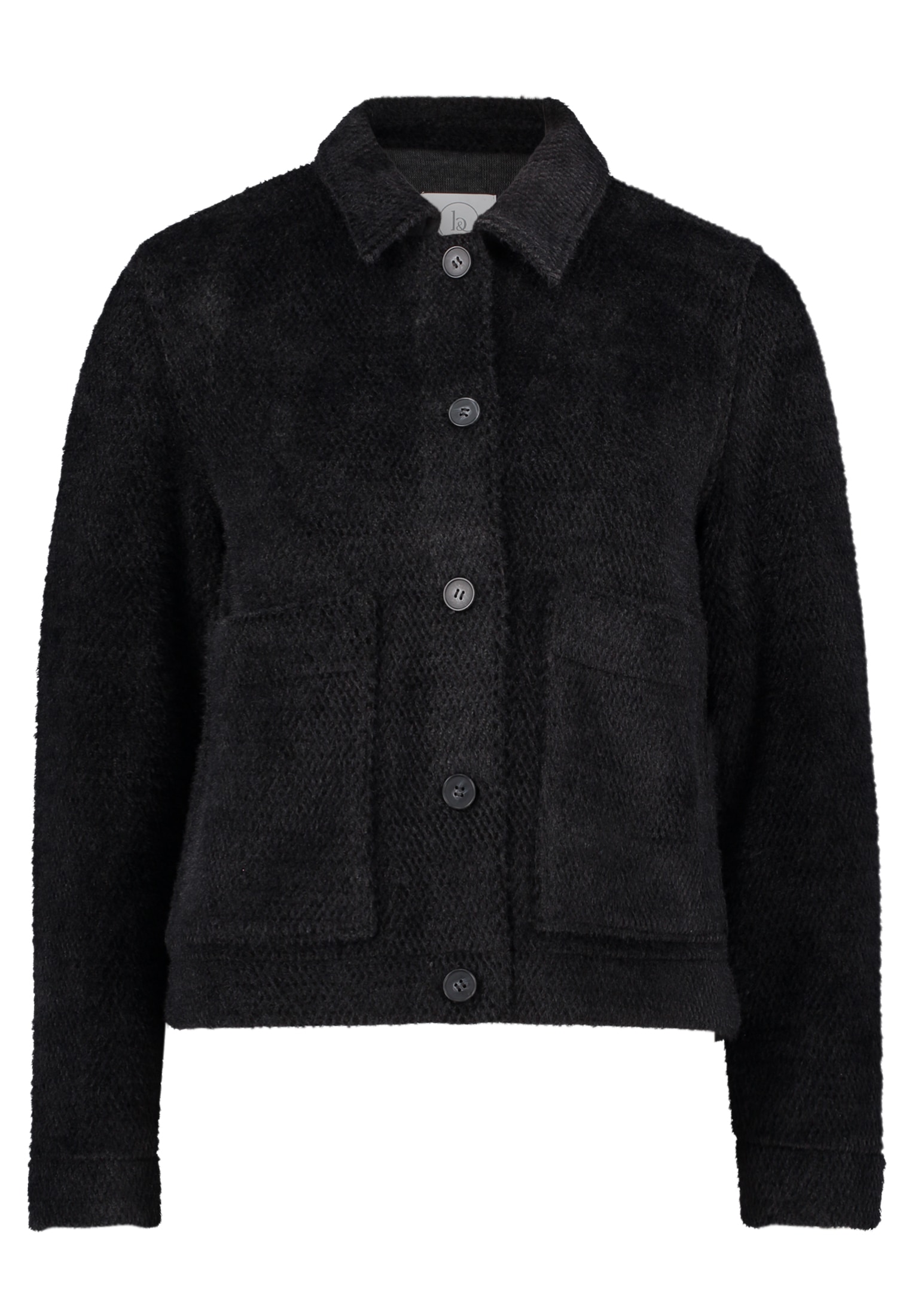 Betty&Co Canvasjacke "Damen mit Kragen" Struktur günstig online kaufen