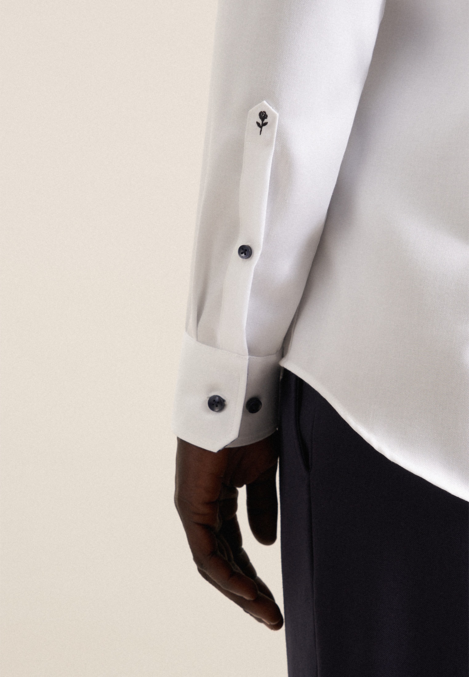 seidensticker Businesshemd »Shaped«, Shaped Extra langer Arm Kentkragen Uni