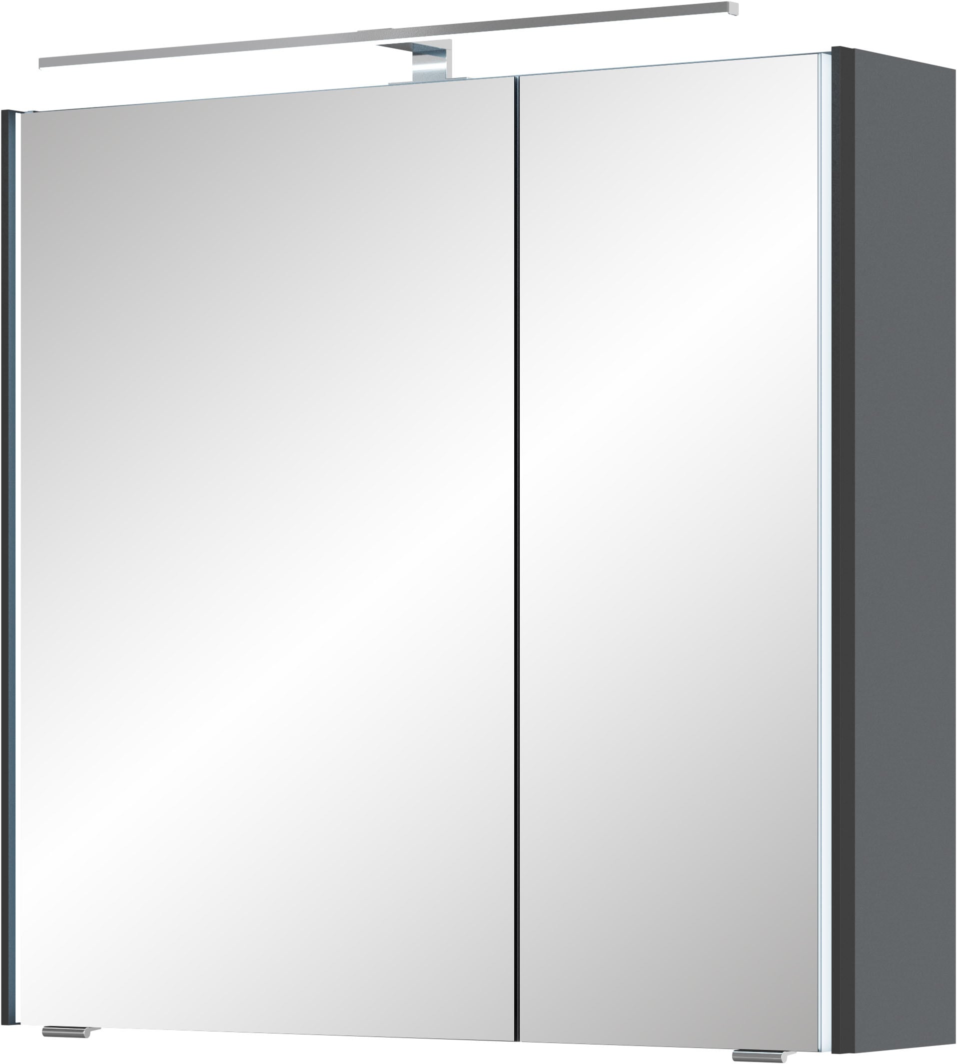 Saphir Badmöbel-Set »Serie 7045 2-teilig Mineralmarmor-Waschtisch mit LED-Spiegelschrank«, (Set, 2 St.), Badezimmer-Set 73,2 cm breit, inkl. Türdämpfer, 2 Türen, 2 Schubladen