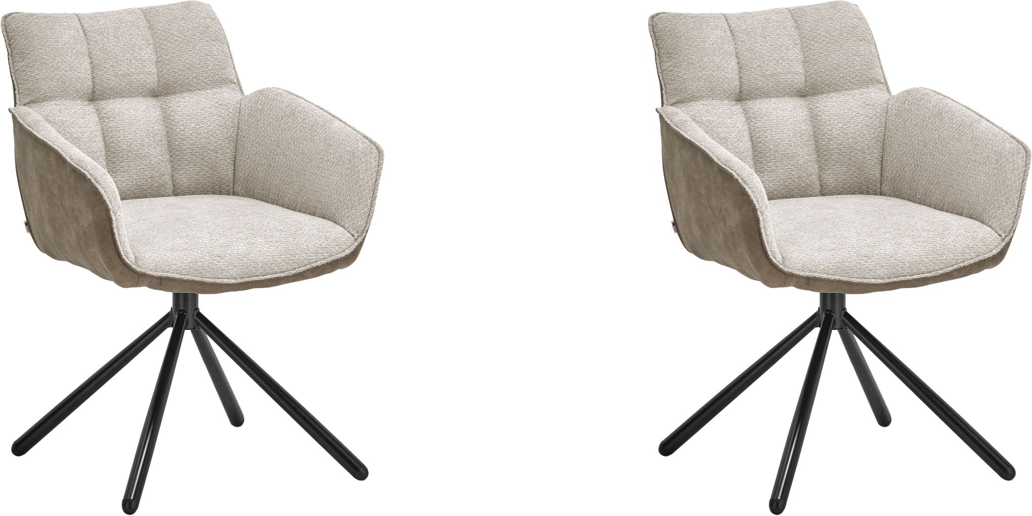 set one by Musterring Esszimmerstuhl "Frisco-B" (Set) 2 Stk.Bezug innen Che günstig online kaufen