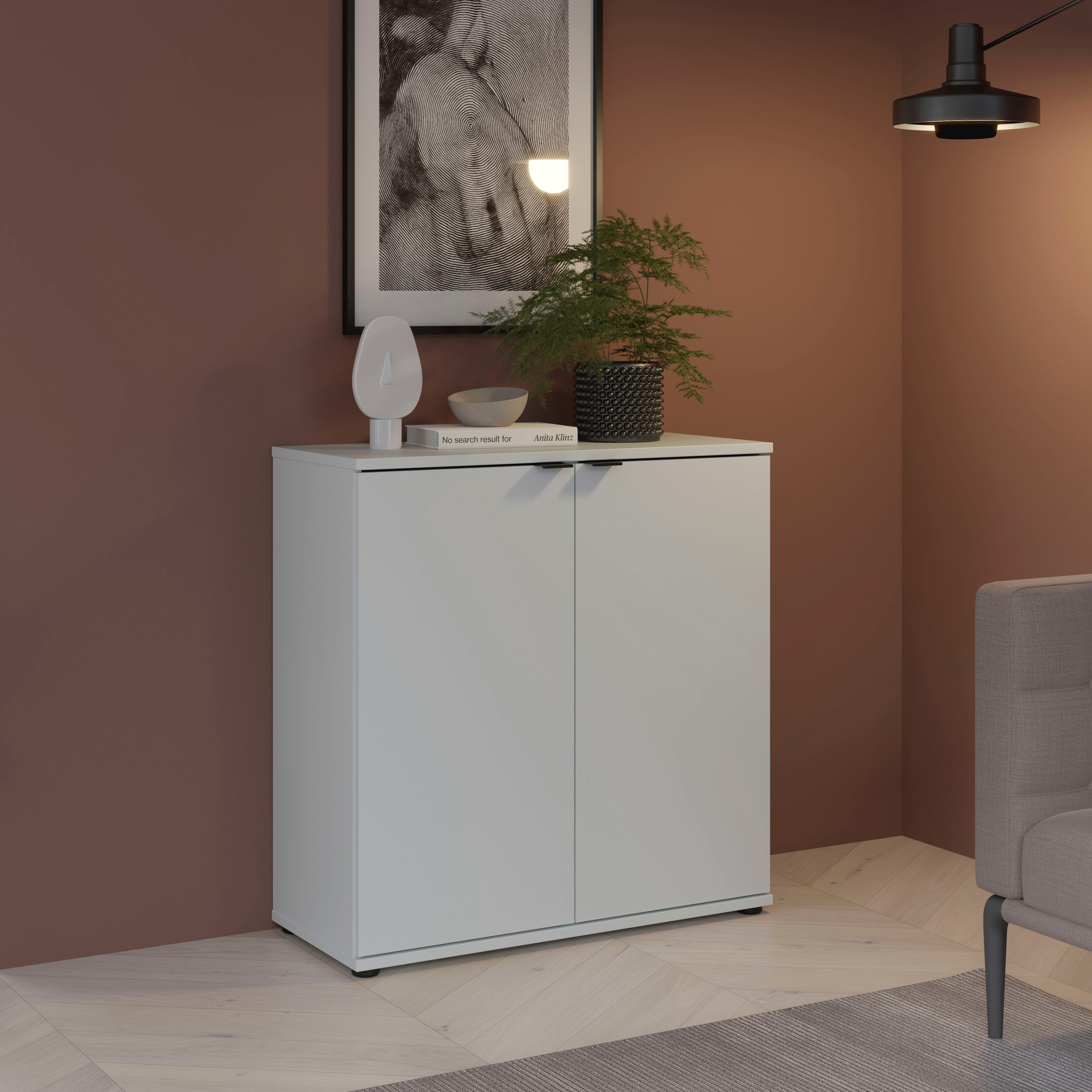FORTE Kommode "Ganymede", Kommode, Stauraum, Metallgriffe, 4 Dekore, Breite günstig online kaufen