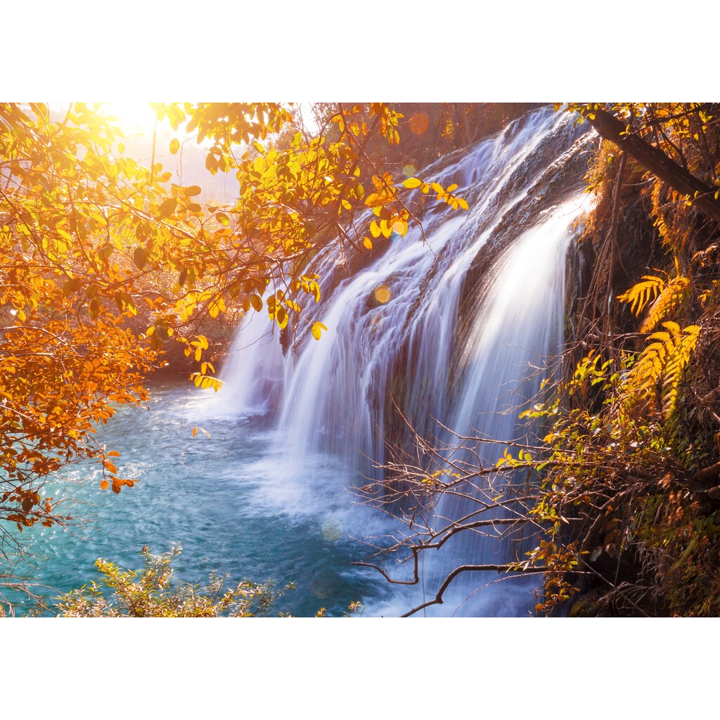 Papermoon Fototapete »Autumn Waterfall«