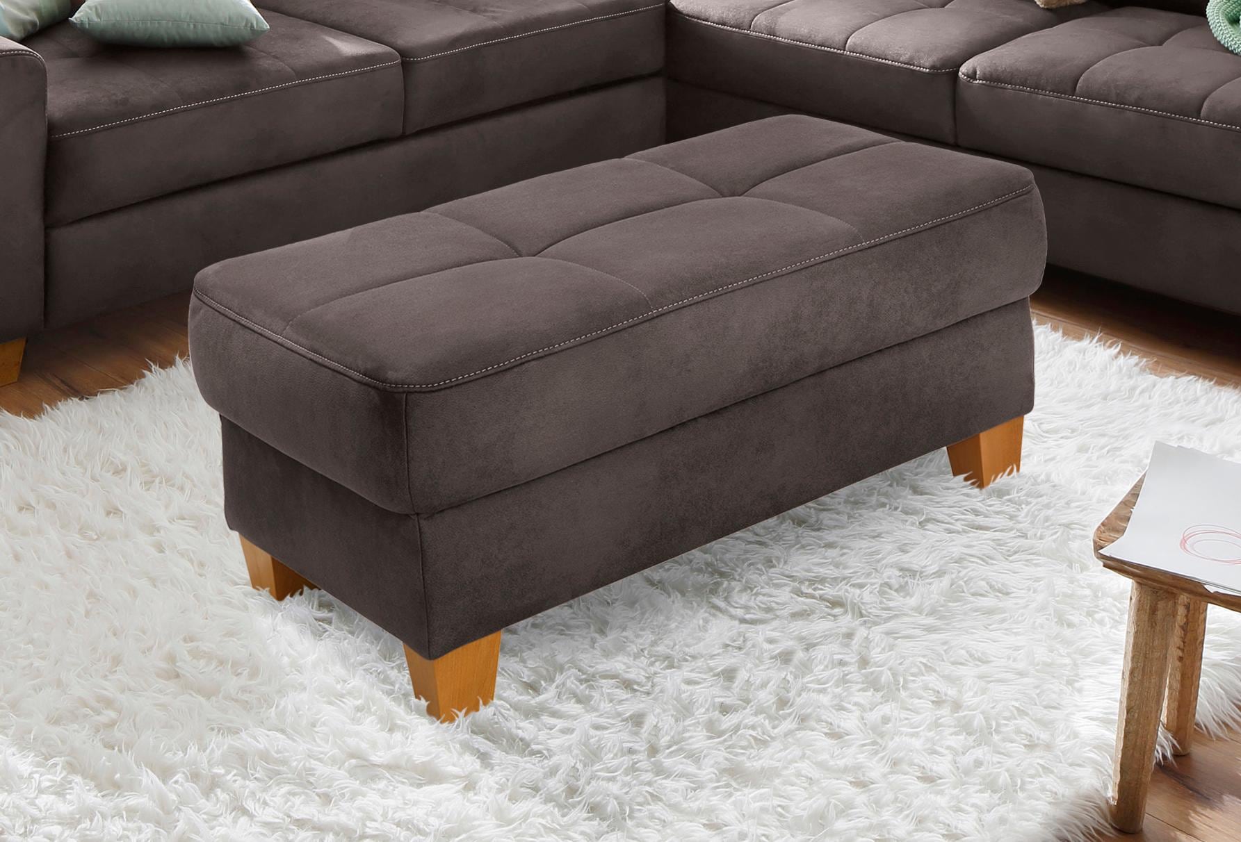 OTTO home Hocker "Puccini" mit Kontrastnaht