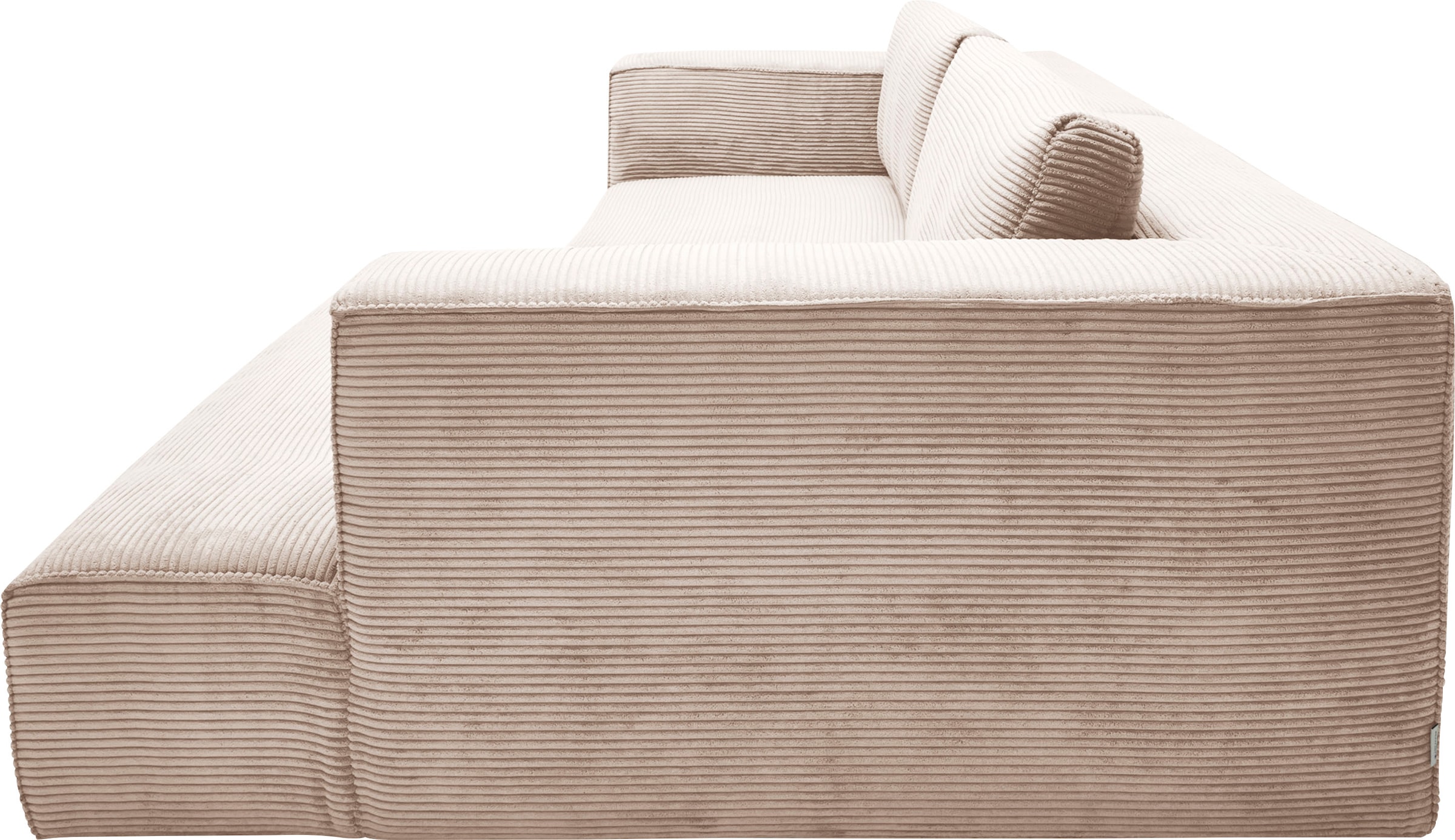 TOM TAILOR HOME Ecksofa »Big Cube Style«, (2 St.), mit cleanen Stegkissen, extra große Sitztiefe, Breite 240cm