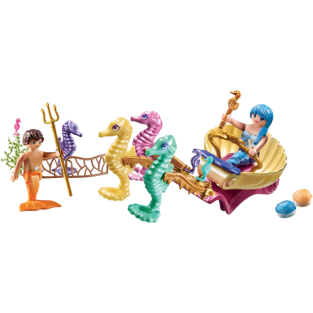 Playmobil® Konstruktions-Spielset »Meeresbewohner mit Seepferdchenkutsche (71500)«, (35 St.), Playmobil Princess Magic; Made in Europe