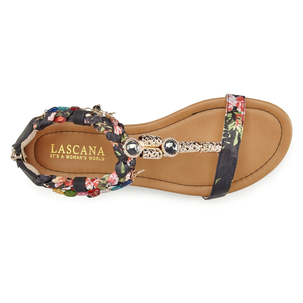 LASCANA Sandale, Sandalette, Sommerschuh im Festival-Look VEGAN