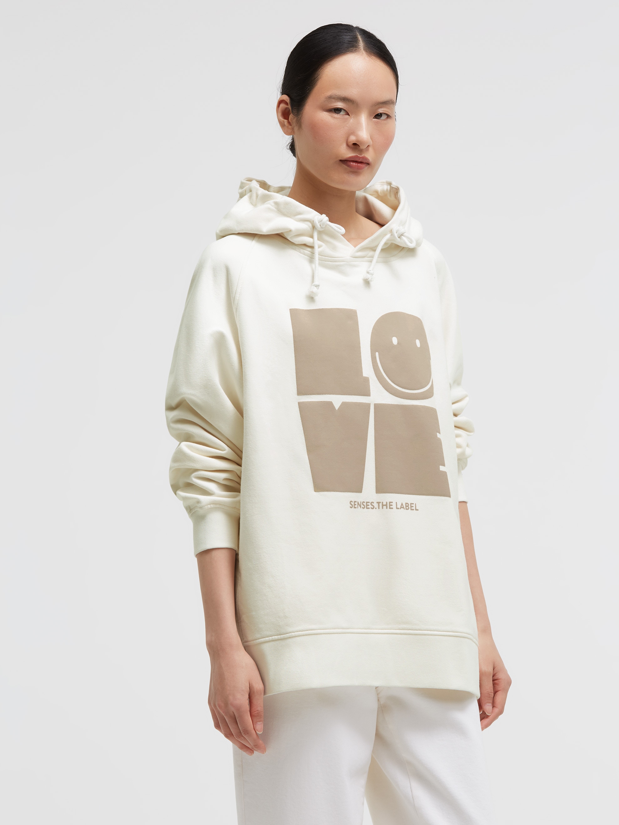 SENSES.THE LABEL Kapuzensweatshirt , mit Seitenschlitze
