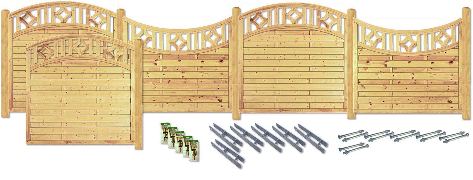 KONIFERA Sichtschutzelement "ABILENE", aufgelockerte Optik in starkem Rahme günstig online kaufen