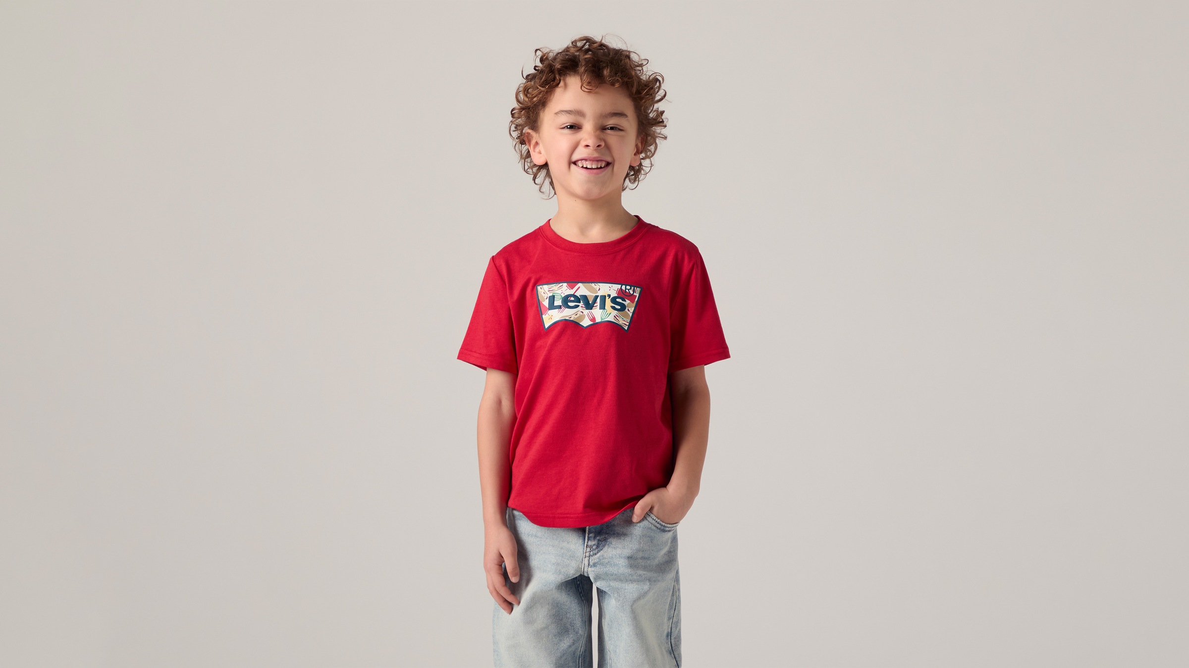 Levi's® Kids T-Shirt »LVB BARBECUE BATWING TEE« mit Print, for Boys
