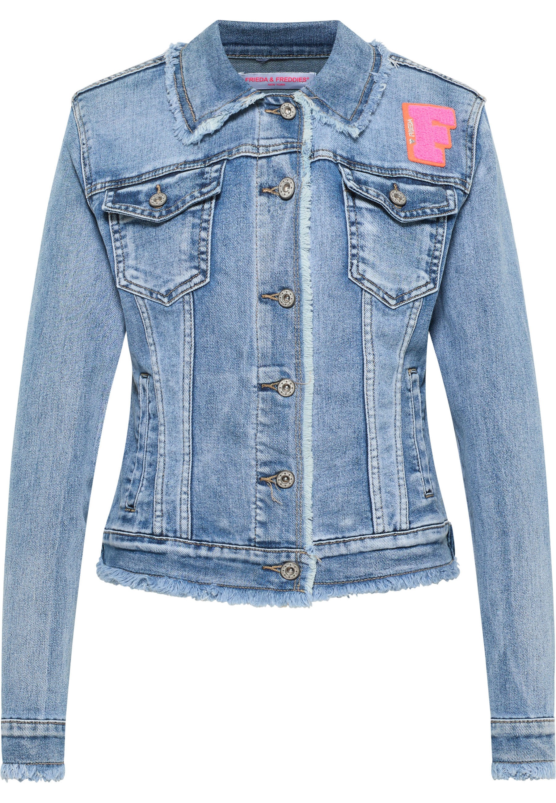 Thumbnail - Frieda & Freddies Jeansjacke "Denim Jacket / Petty with F-Badge"