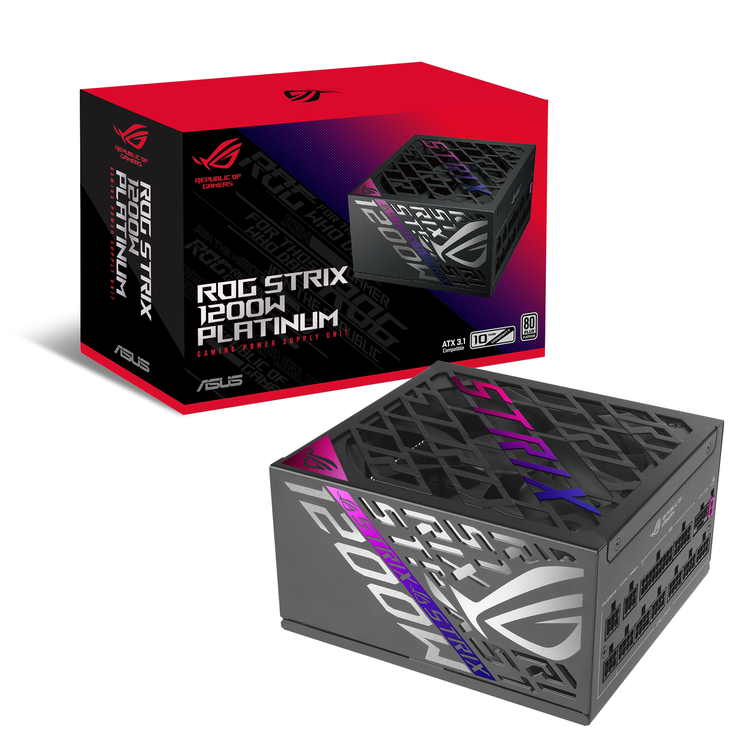 ASUS Netzteil "ROG STRIX 1200W Platinum", B:15cm H:15cm T:8,6cm, schwarz, Netzteile