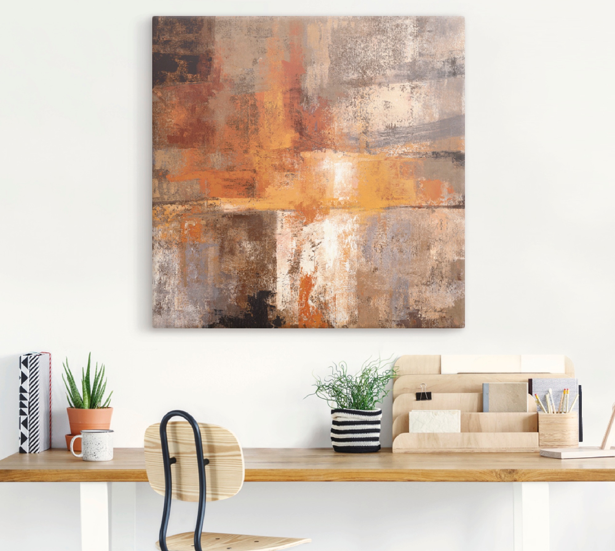 Artland Wandbild "Silber und Bernstein Ernte" Gegenstandslos 1 Stk. tlg. al günstig online kaufen