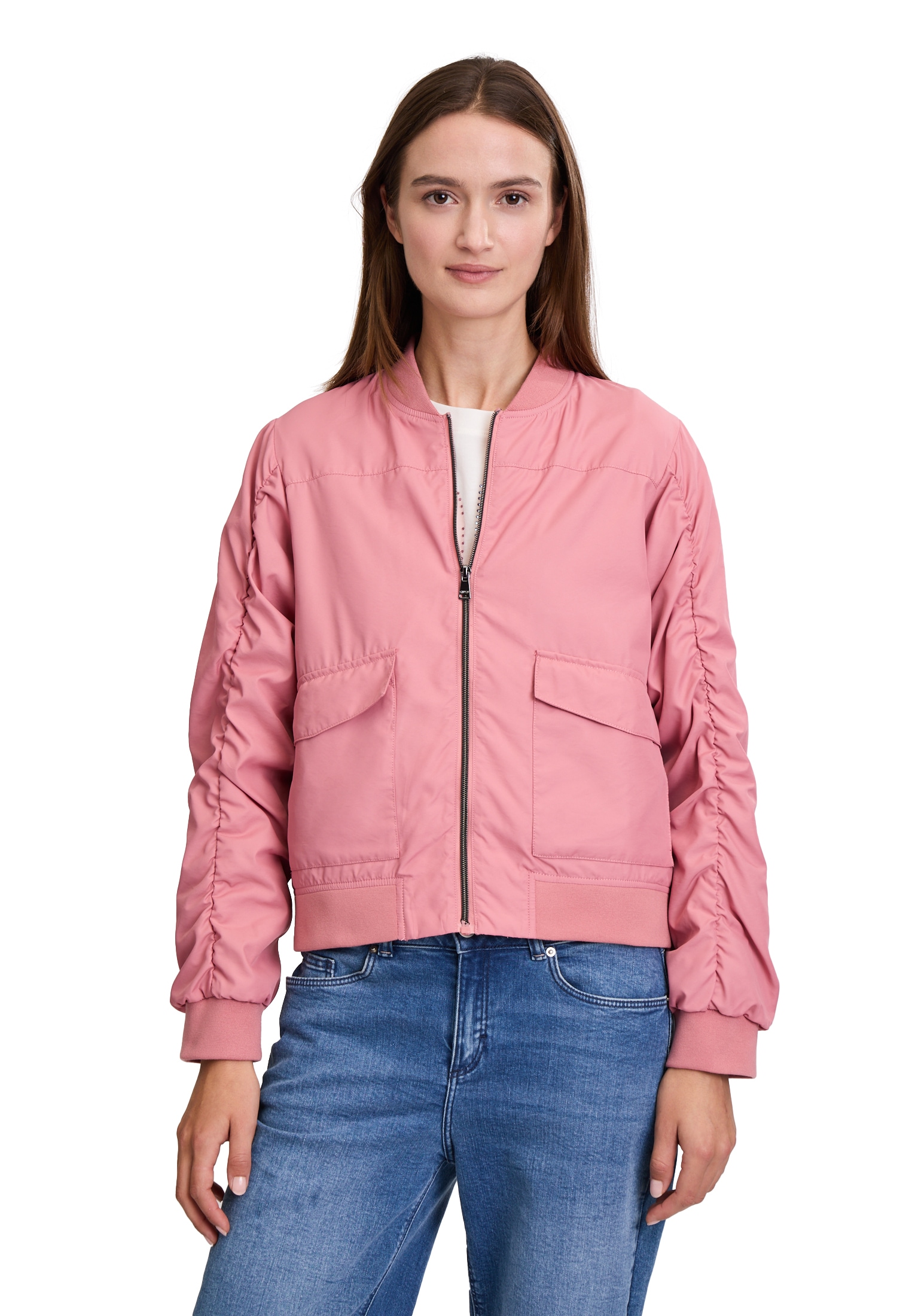 Cartoon Jackenblazer "Cartoon Blouson mit Raffung", Raffung