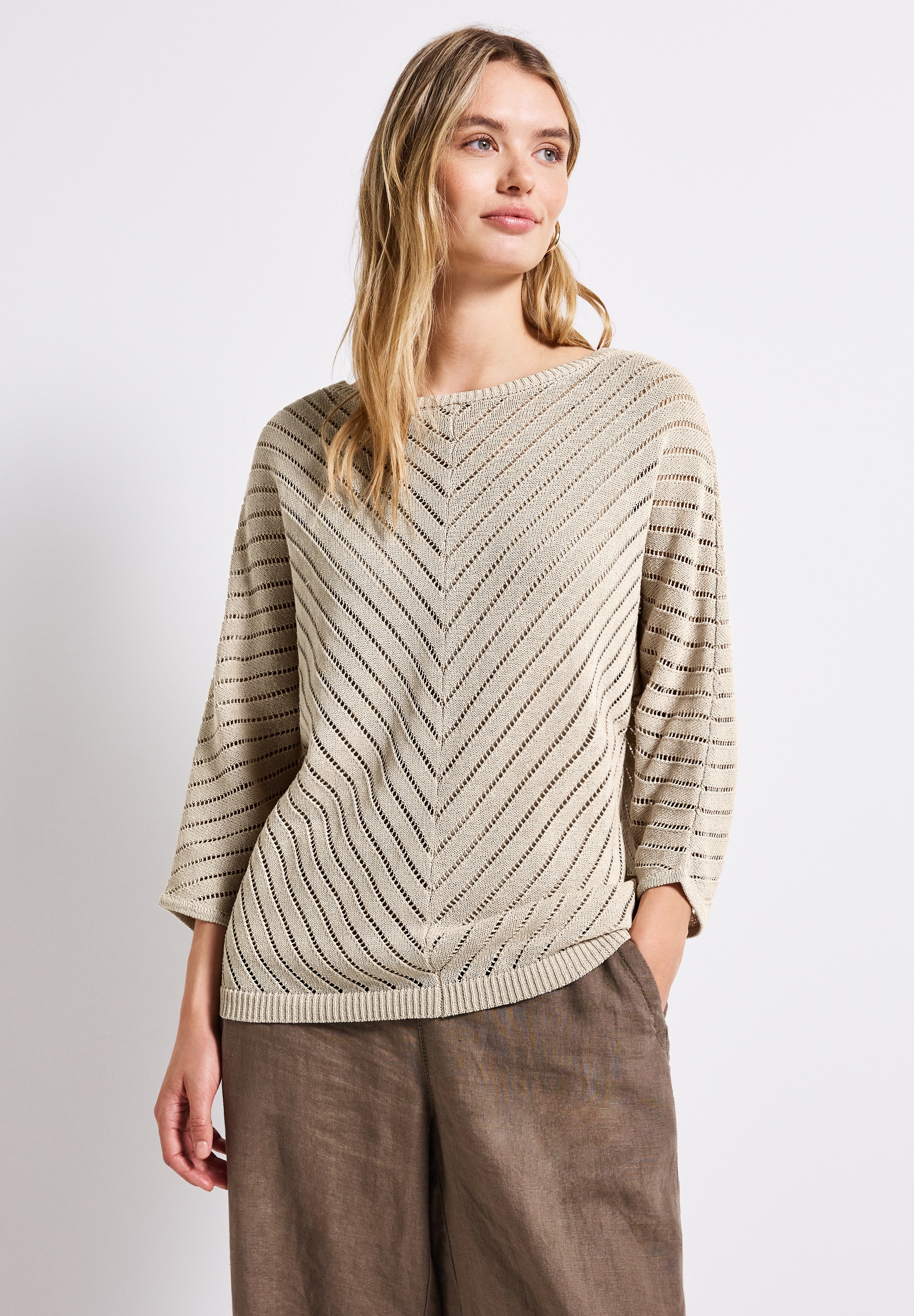 STREET ONE Strickpullover, im soften Baumwoll-Mix günstig online kaufen