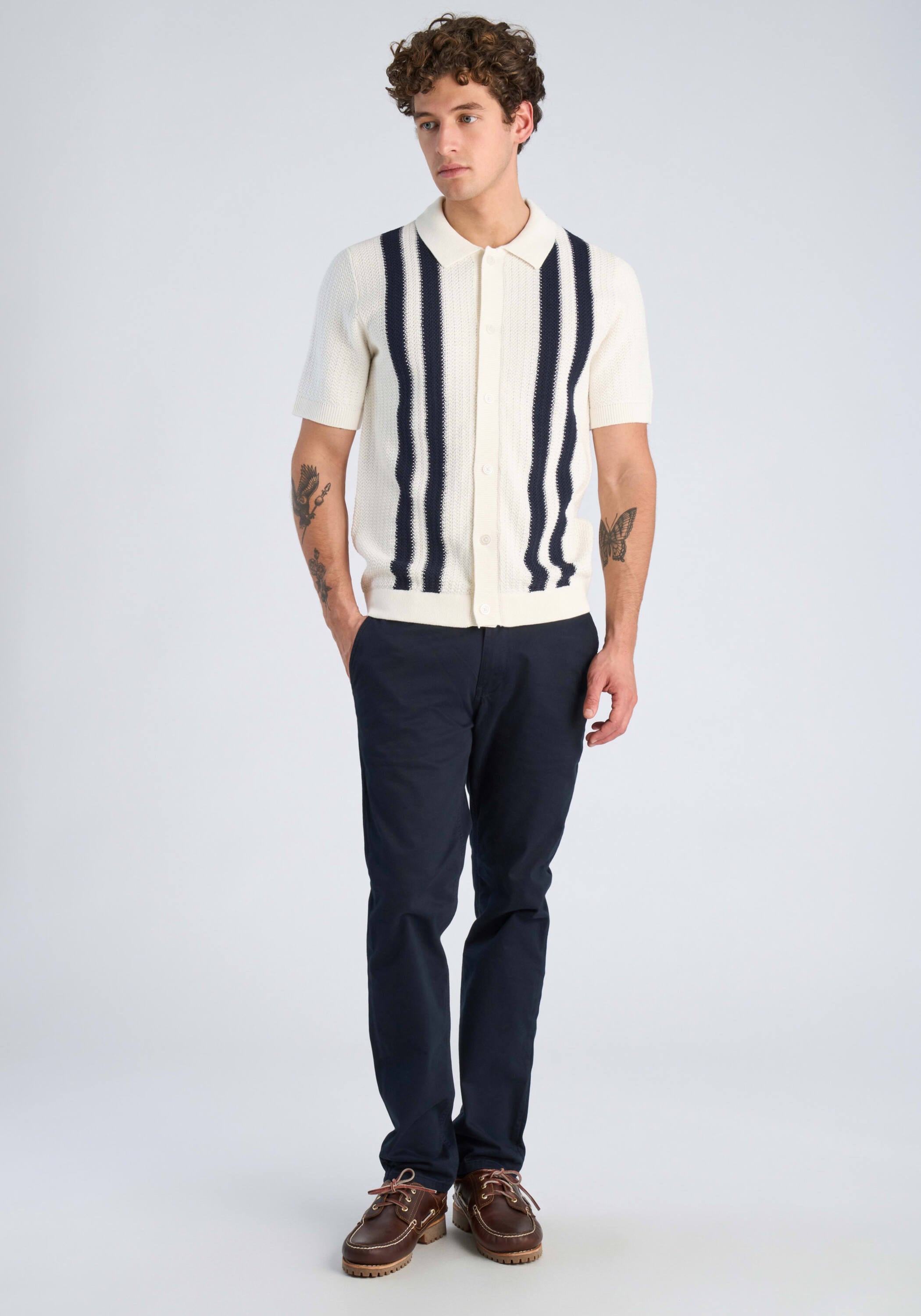 LINDBERGH Cardigan »Cardigan (Kurzarm) Relaxed Fit«