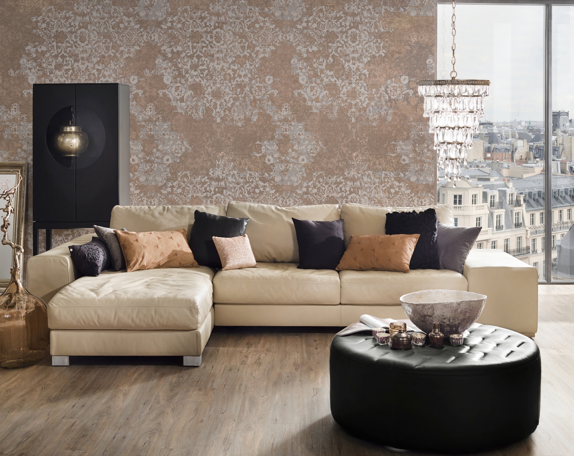 Architects Paper Fototapete »Atelier 47 Ornamental 1«, Barock, Vlies, Wand, Schräge, Decke