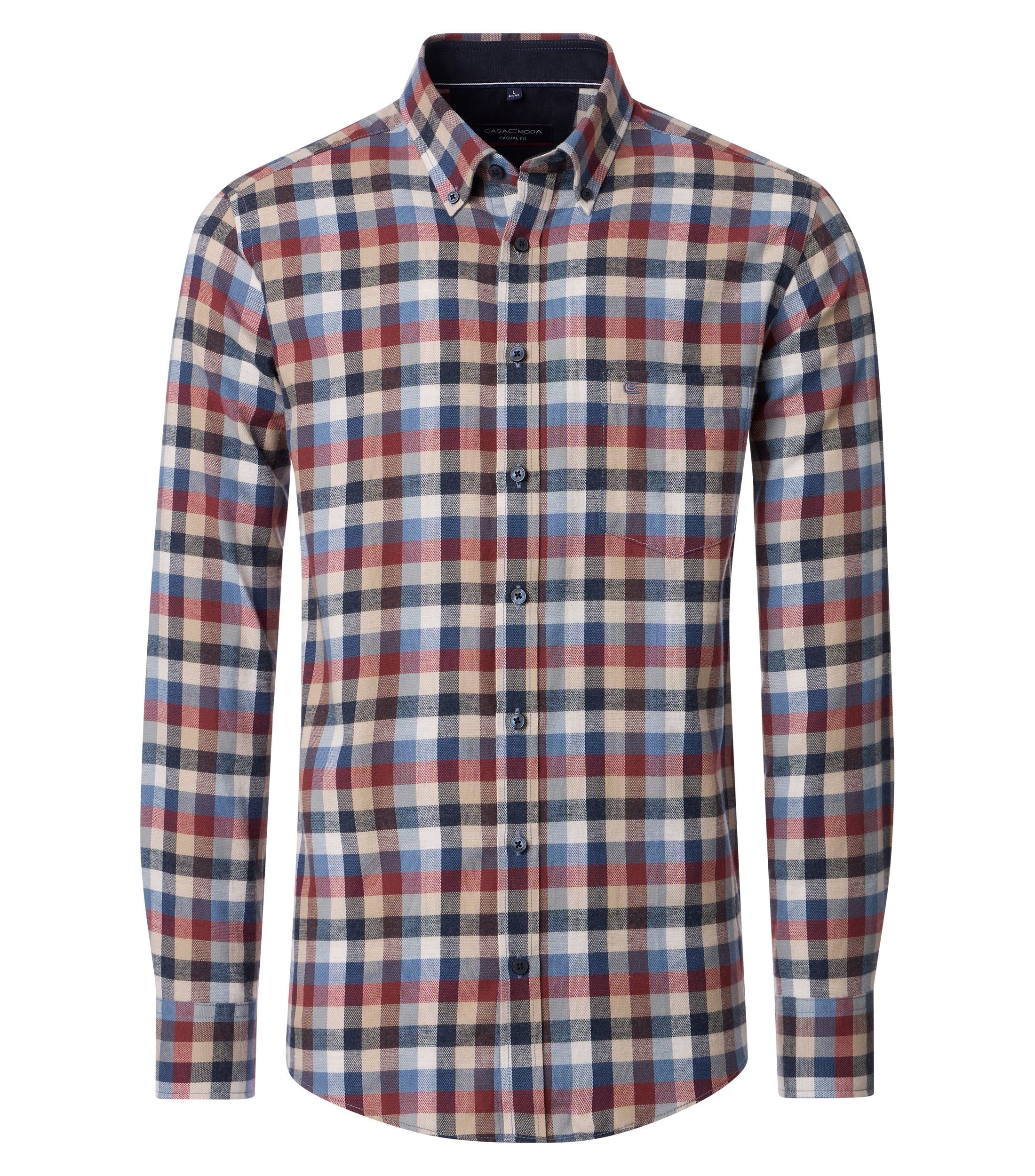 CASAMODA Langarmhemd "CASAMODA Freizeithemd kariert" günstig online kaufen
