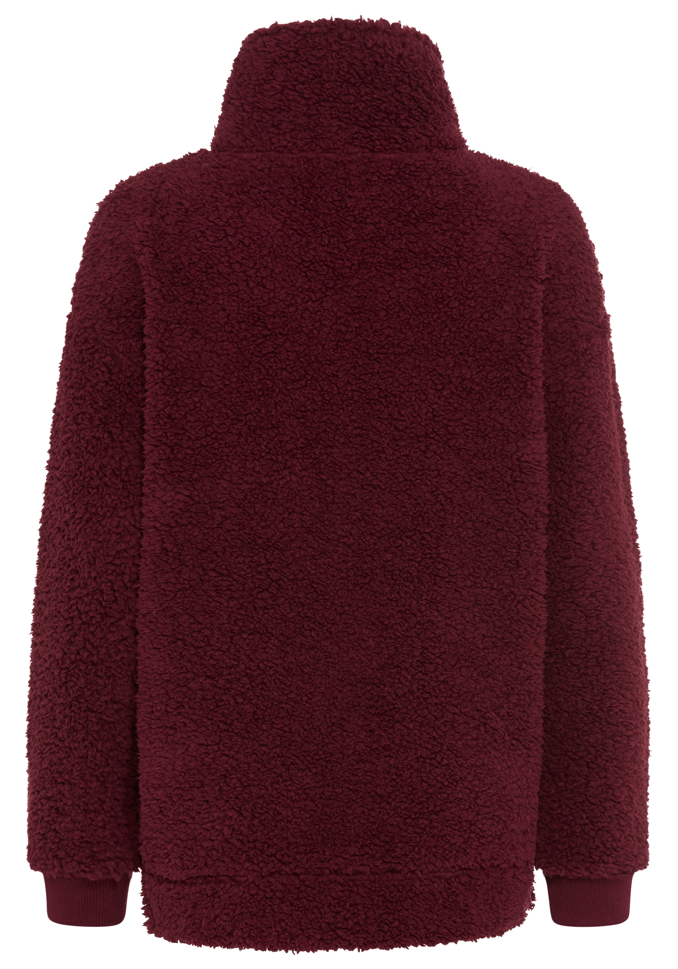 Laura Scott Fleecepullover, 1 aus kuscheligem Teddyfleece mit Troyerkragen und Reißverschluss
