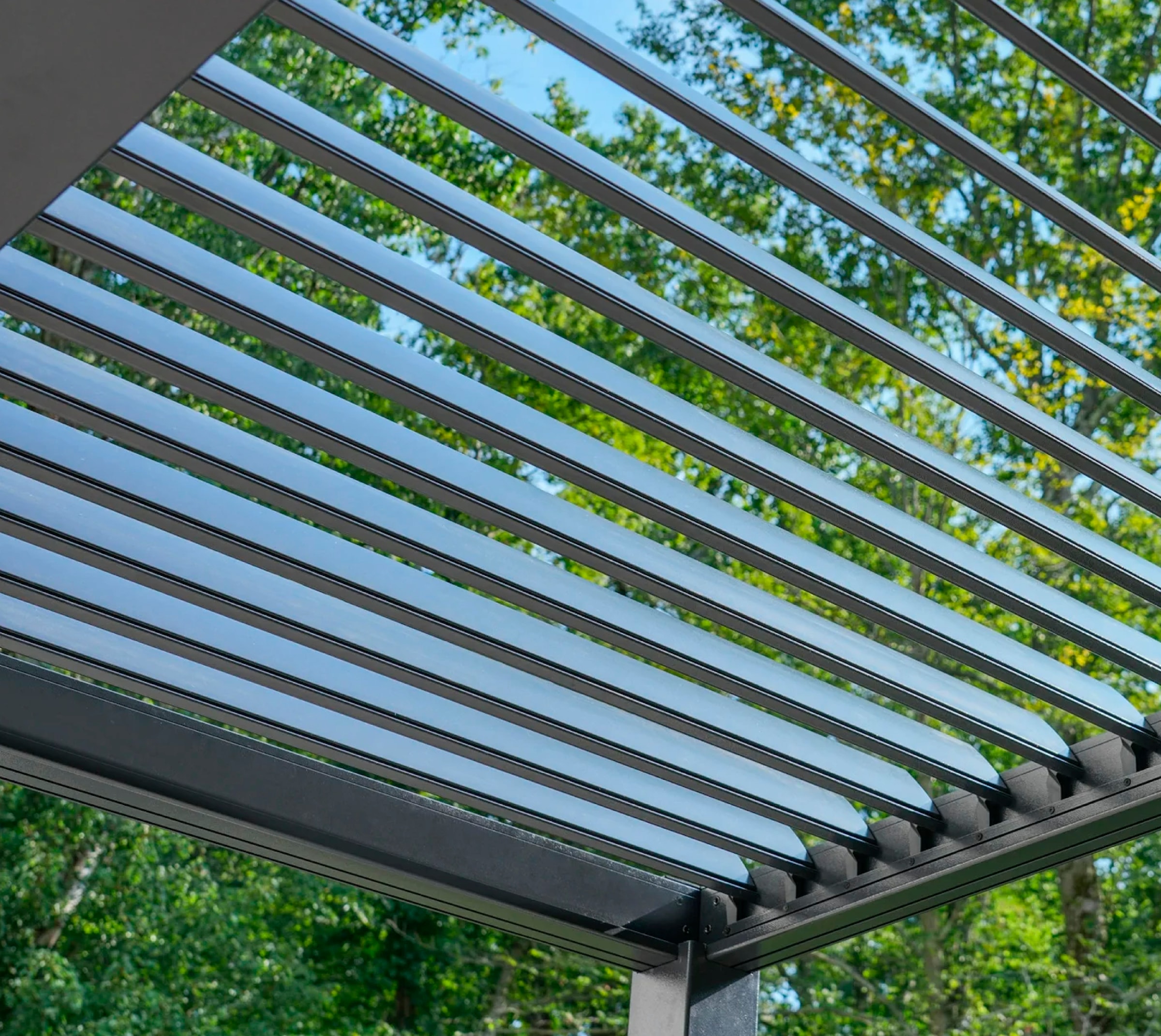 Sojag Terrassendach »Terrassenüberdachung Hana 1013 Schwarz« Mit individuell verstellbaren Lamellen