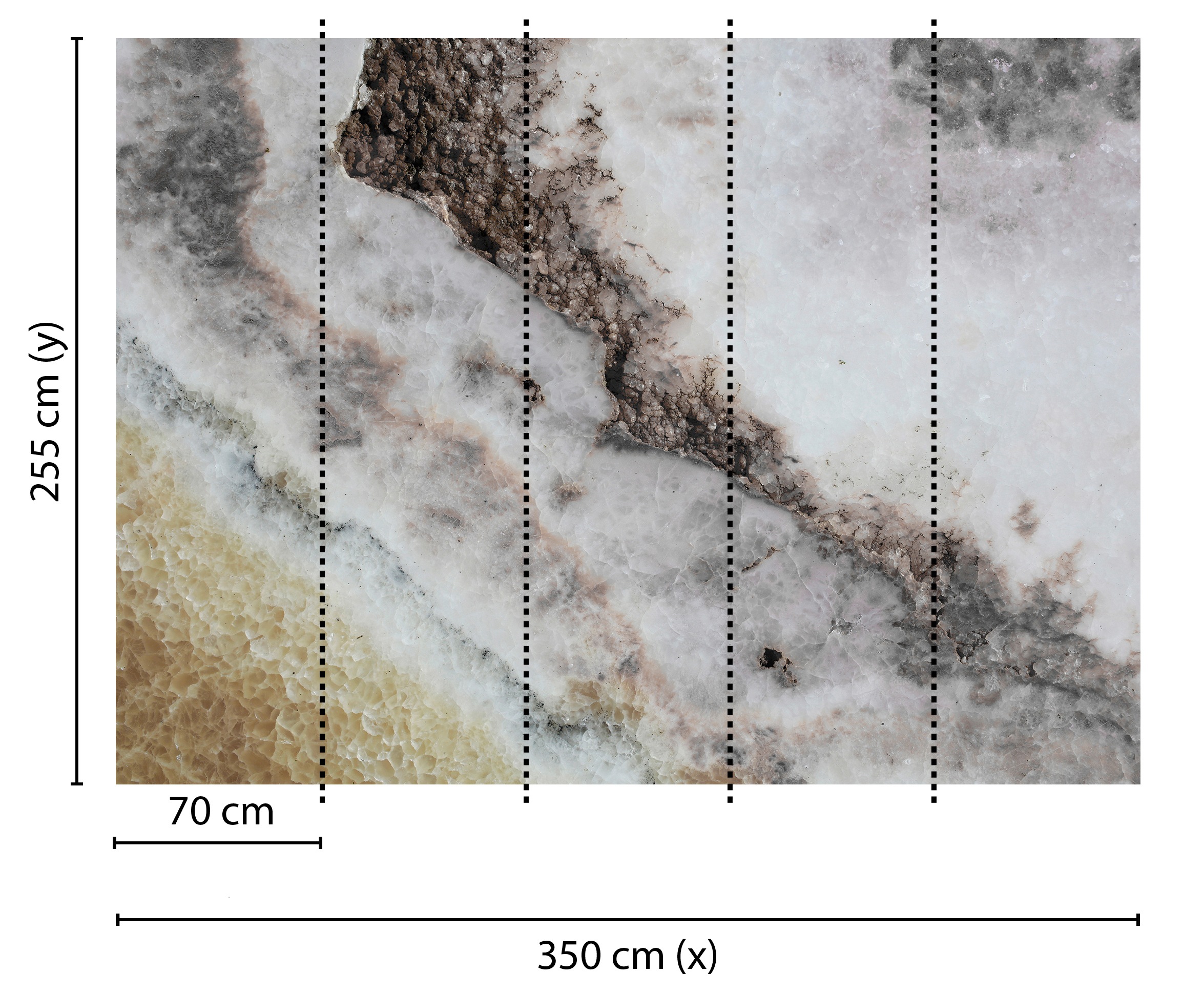 living walls Fototapete »Designwalls Rose Quartz« glatt Vlies, Wand, Schräge, Decke