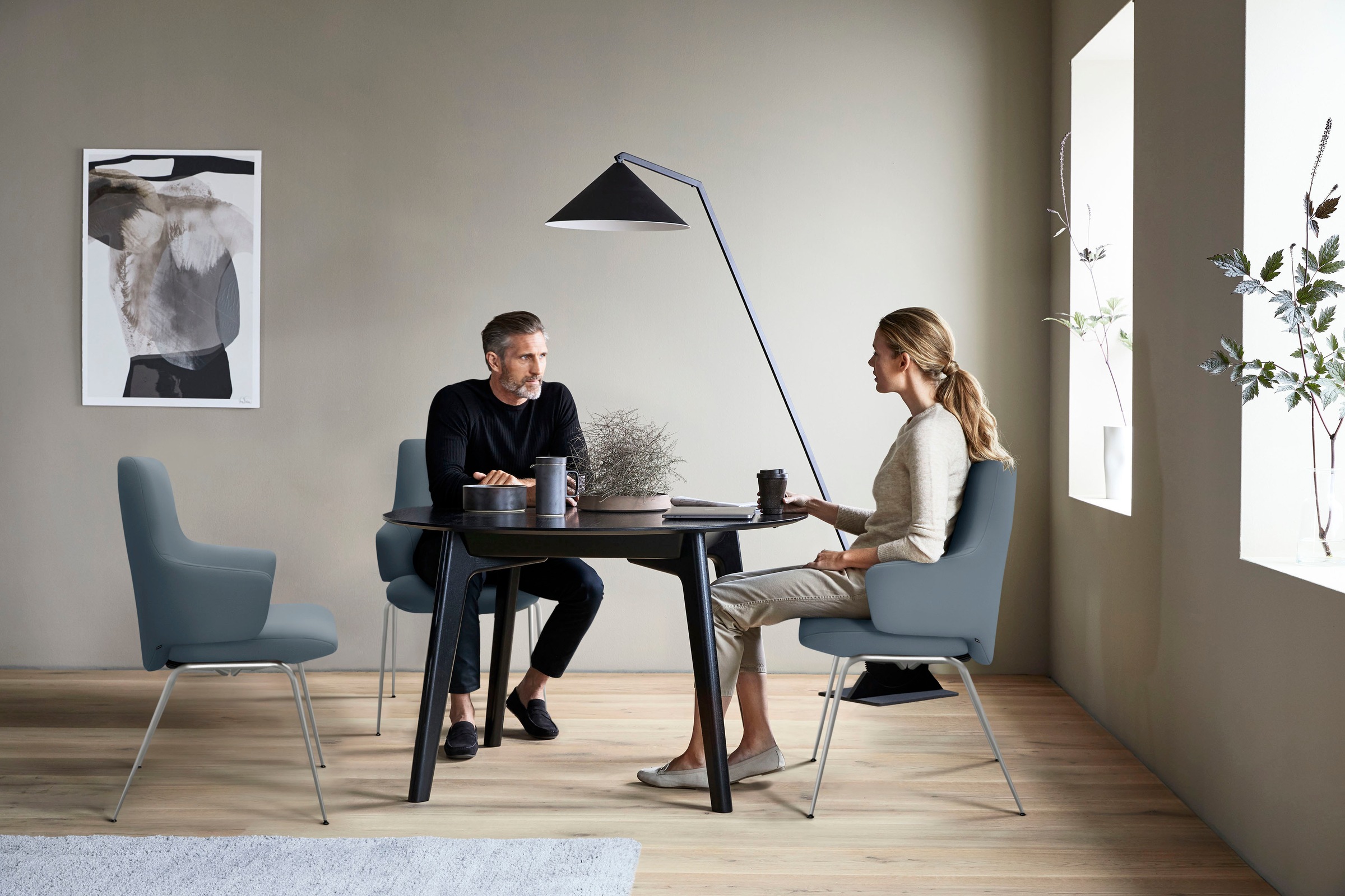 Stressless® Polsterstuhl »Laurel«, Leder PALOMA, Low Back mit Armlehne, Größe L, mit Beinen aus Stahl in Chrom matt