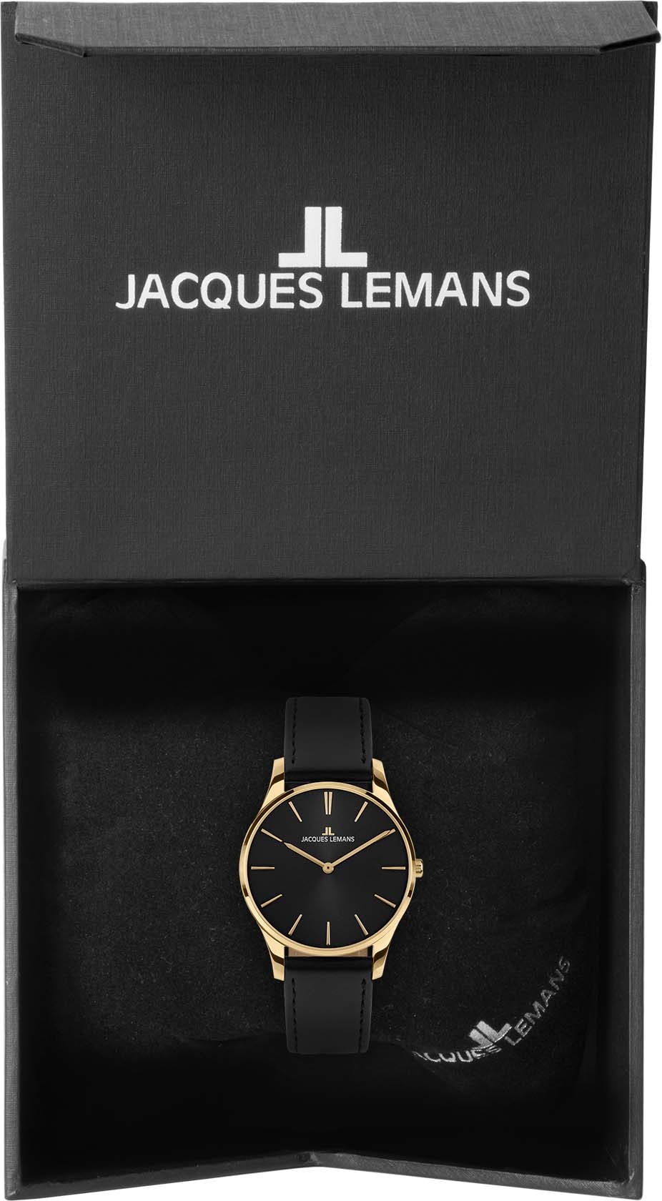 Jacques Lemans Quarzuhr »London, 1-2123E«, Armbanduhr, Damenuhr, gehärtetes Crystexglas