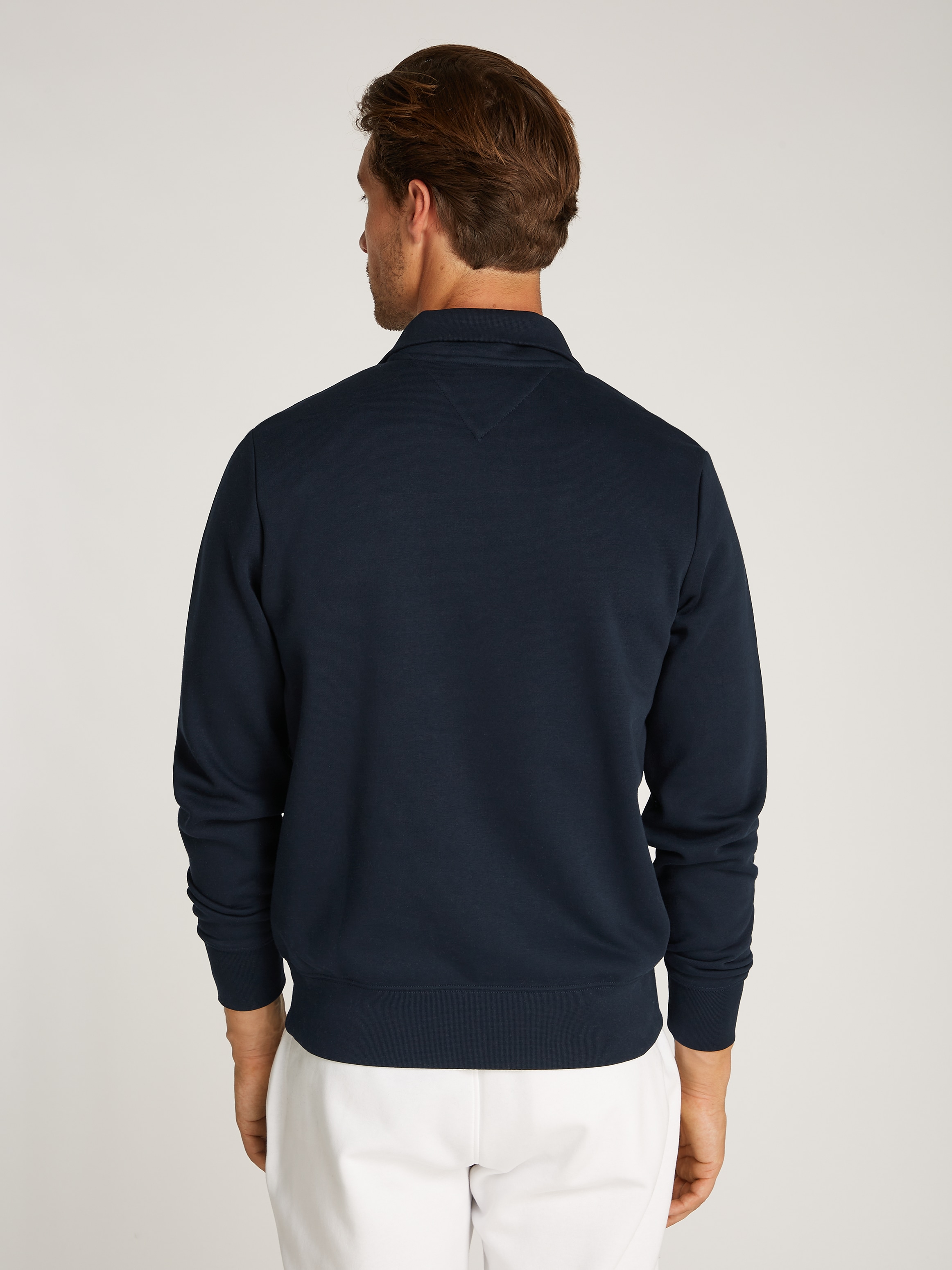 Tommy Hilfiger Sweatshirt "ROUNDALL STAND COLLAR ZIP", mit Stehkragen und R günstig online kaufen