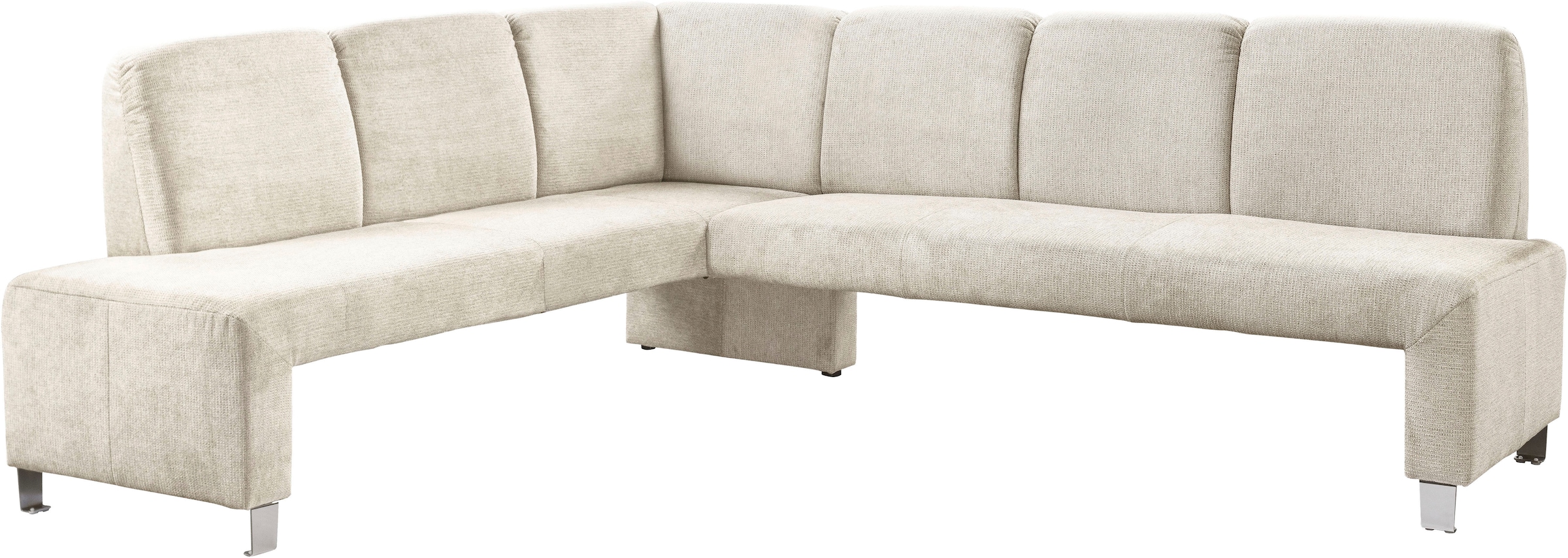 exxpo - sofa fashion Eckbank "Intenso, modern, 263/198 cm (B/T)" hohe Bodenfreiheit, frei im Raum stellbar, hoher Sitzkomfort