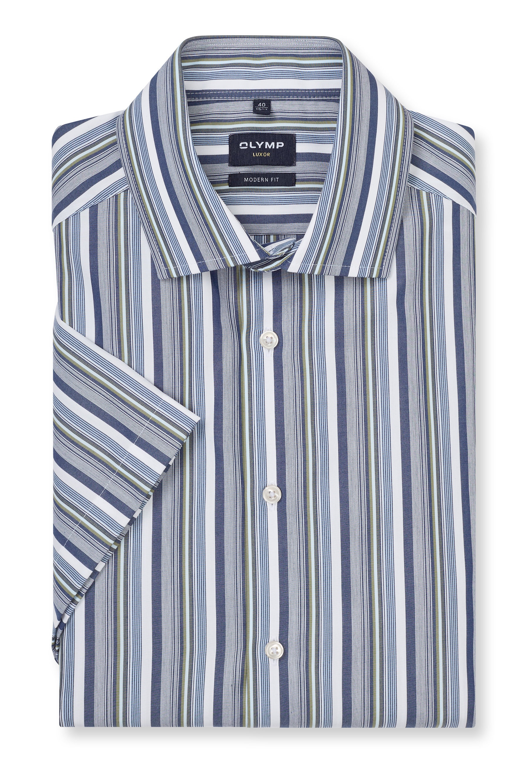 OLYMP Luxor Modern Fit Businesshemd Marine Gr. 43 3