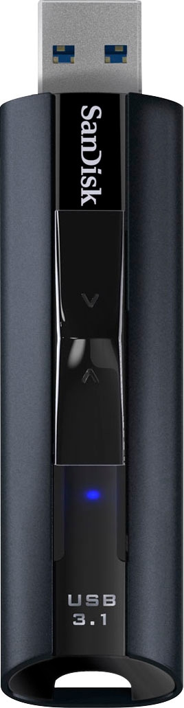 SANDISK USB-Stick "Cruzer Extreme Pro 128GB, USB 3.1, 420MB/s", 128GB GB, schwarz, USB-Sticks