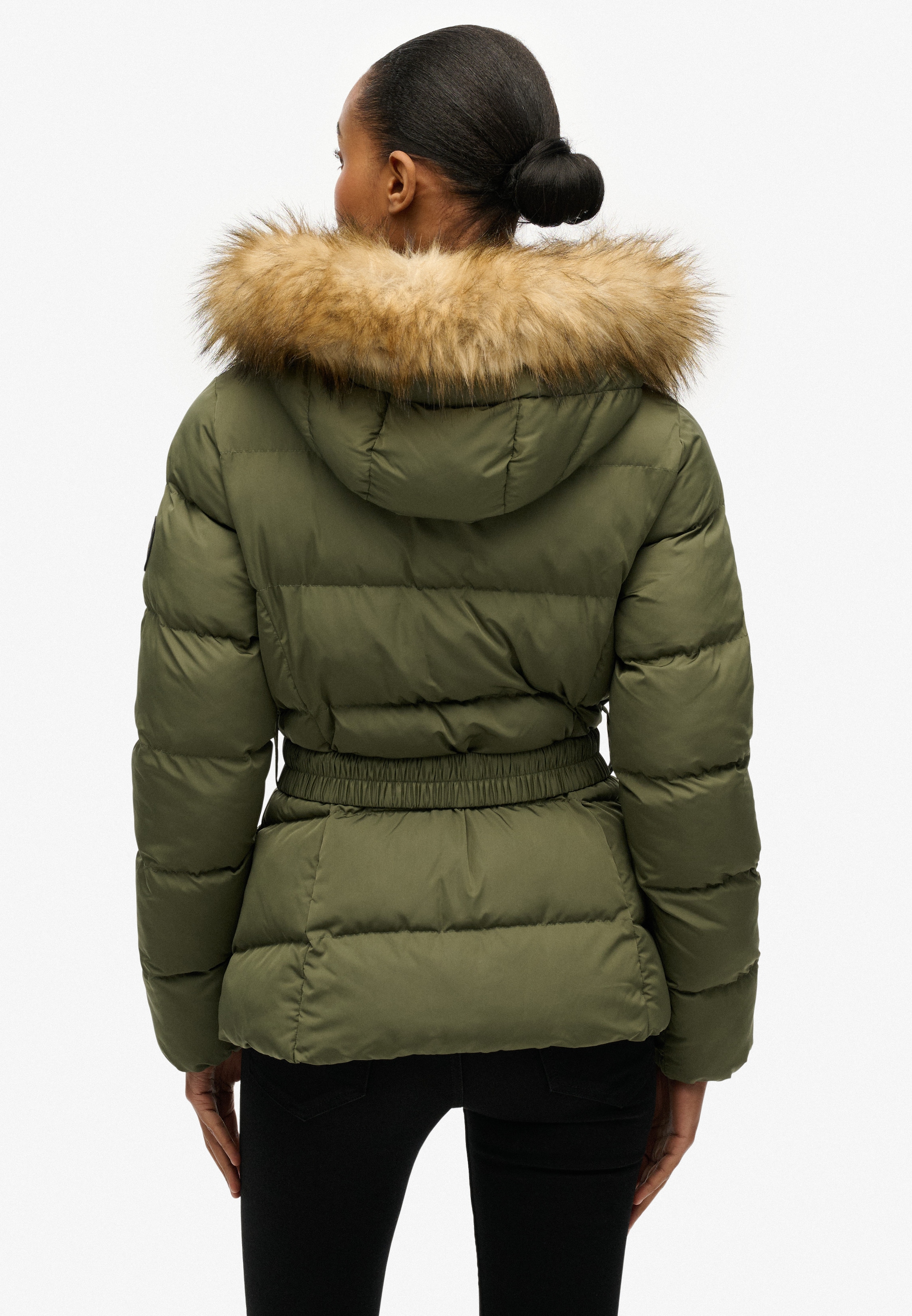 Superdry Steppjacke »FUJI BELTED PUFFER« mit Kapuze