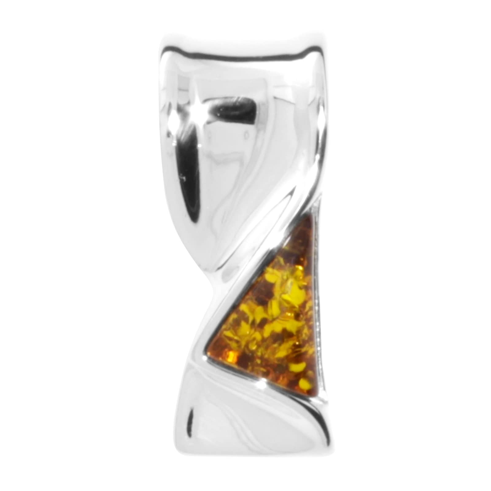 Kettenanhänger OSTSEE-SCHMUCK "- Gleiter-Ingebrit - Silber 925/000 - Bernstein" Gr. 23, silber (silber 925, silberfarben, weiß), Schmuckanhänger, Damen, Silber 925 (Sterlingsilber), Kettenanhänger