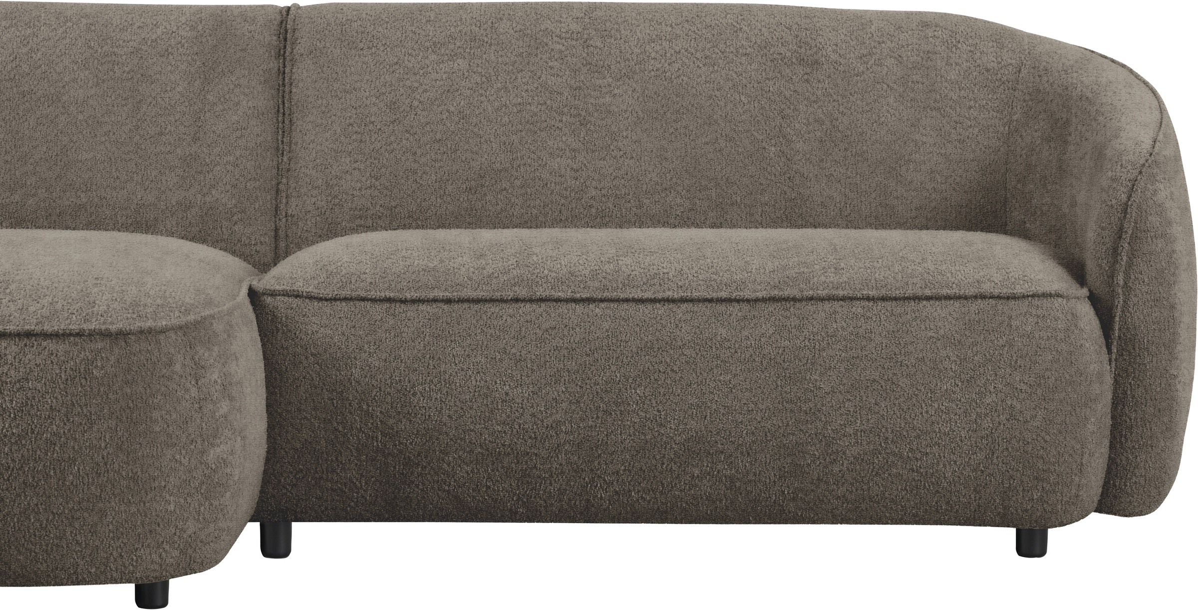 INOSIGN Ecksofa »Cosigo«, Breite 246 cm, 2 Chenille-Stoffe zur Auswahl, mit Kaltschaum