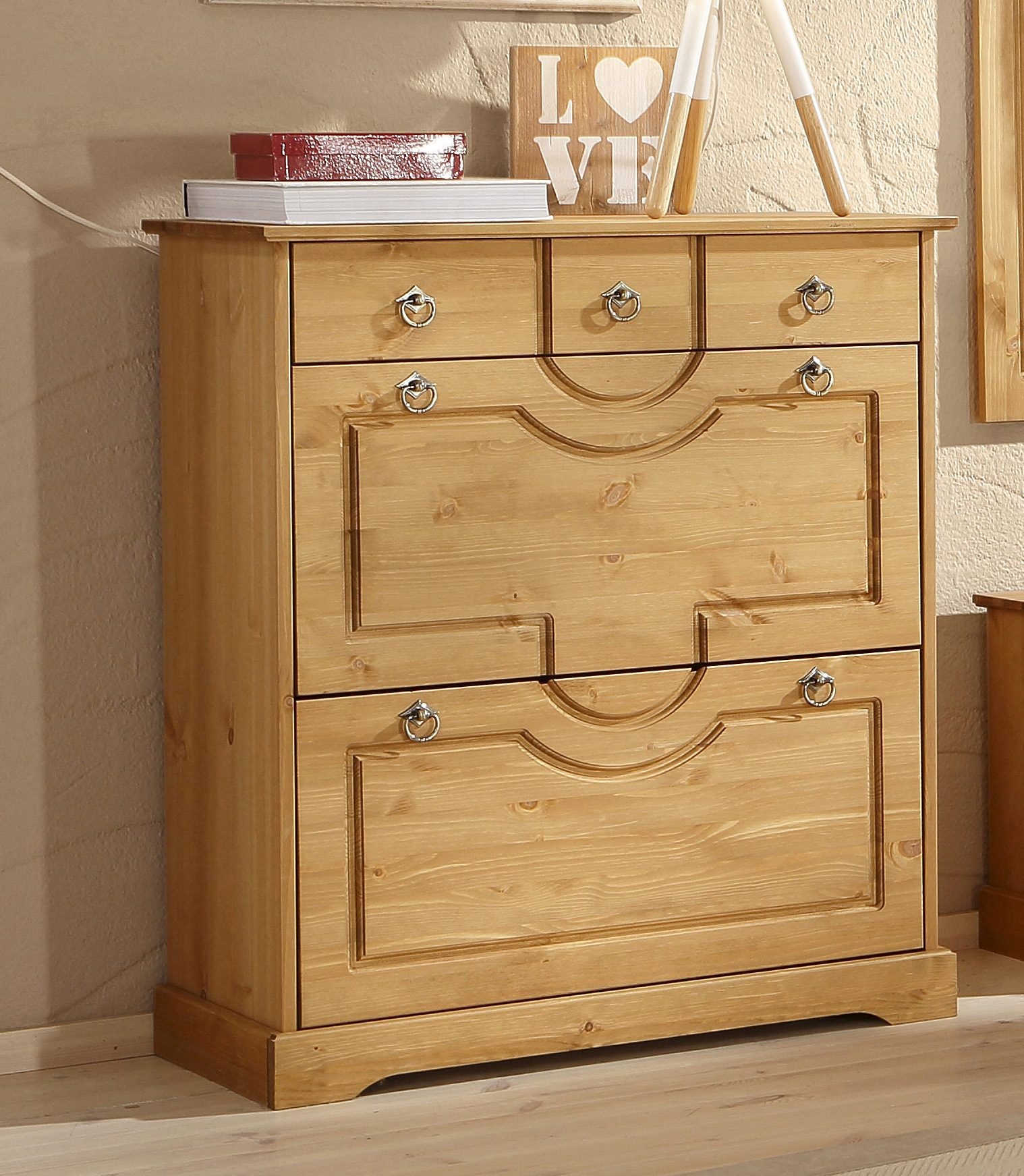 OTTO home Schuhkommode "Klera" Breite 81 cm, aus massiver Kiefer, FSC-zerti günstig online kaufen