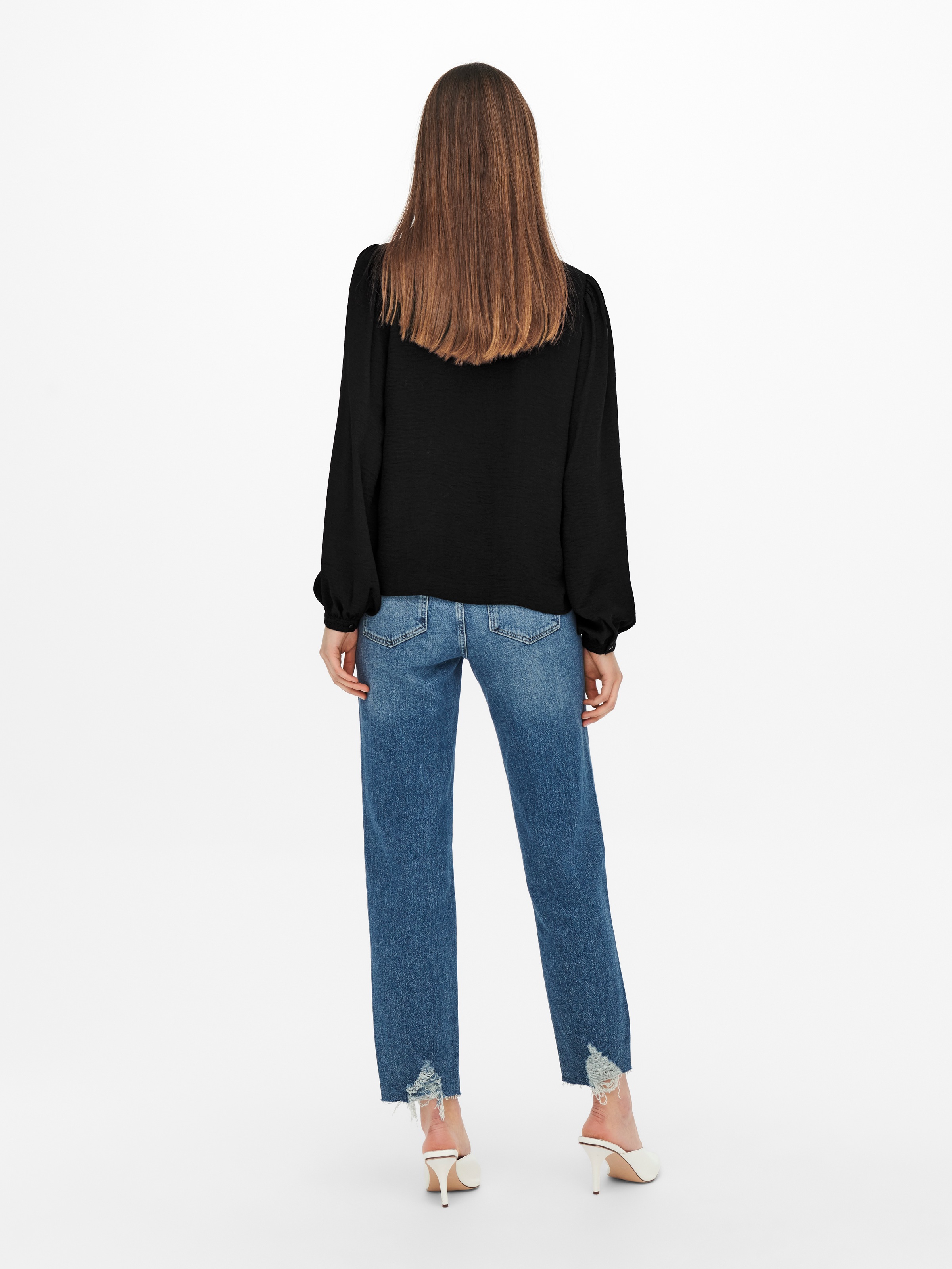 JDY Rüschenbluse »JDYELLIS L/S LACE SHIRT WVN NOOS«