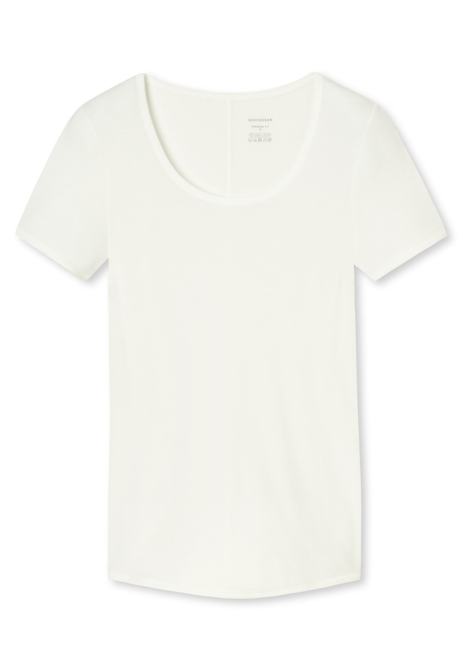Schiesser Kurzarmshirt »Personal Fit«, Rundhalsausschnitt, Single Jersey, ohne störende Seitennähte
