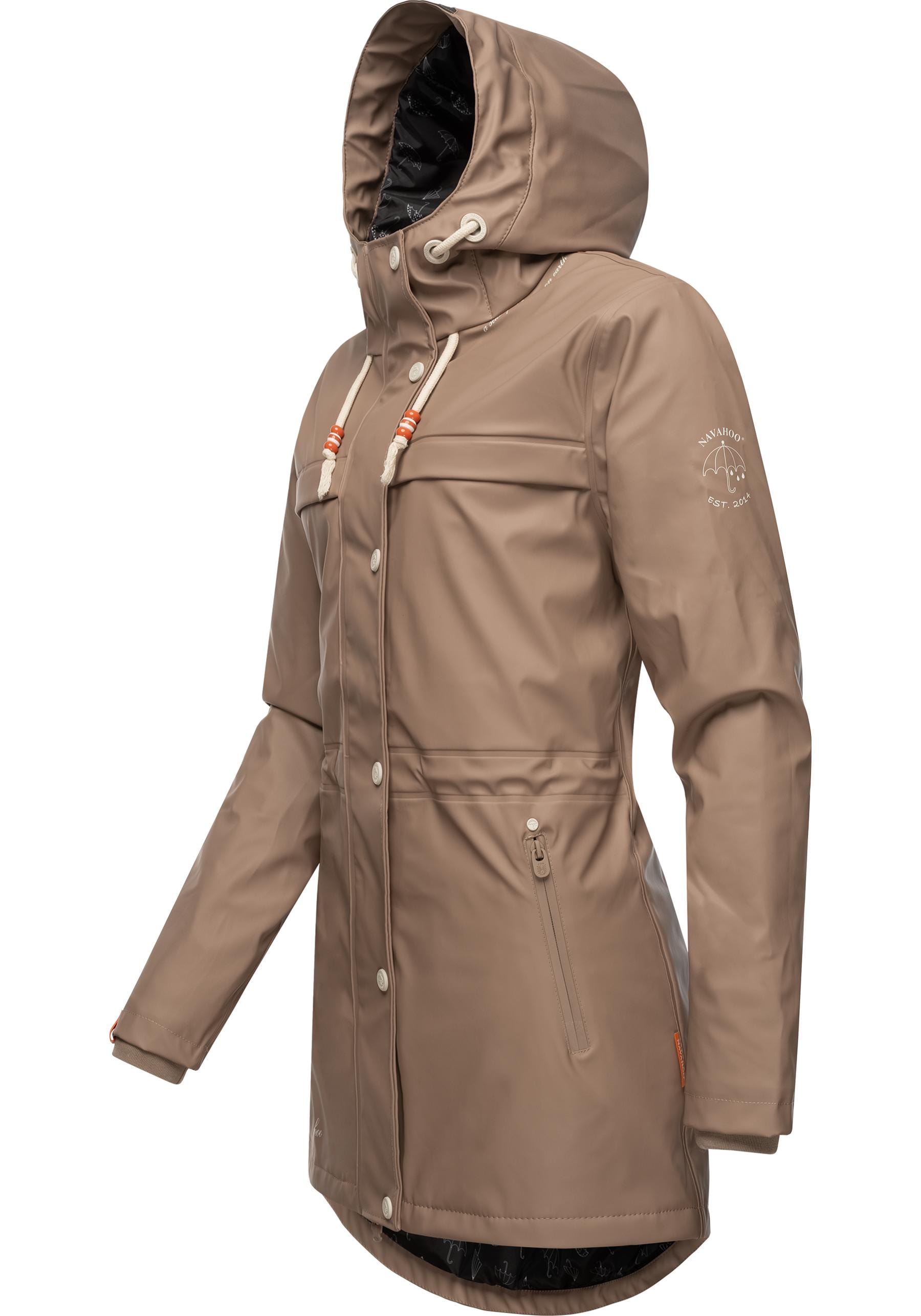 Navahoo Regenmantel »Rainy Forest«, modischer Damen Outdoor Regenparka