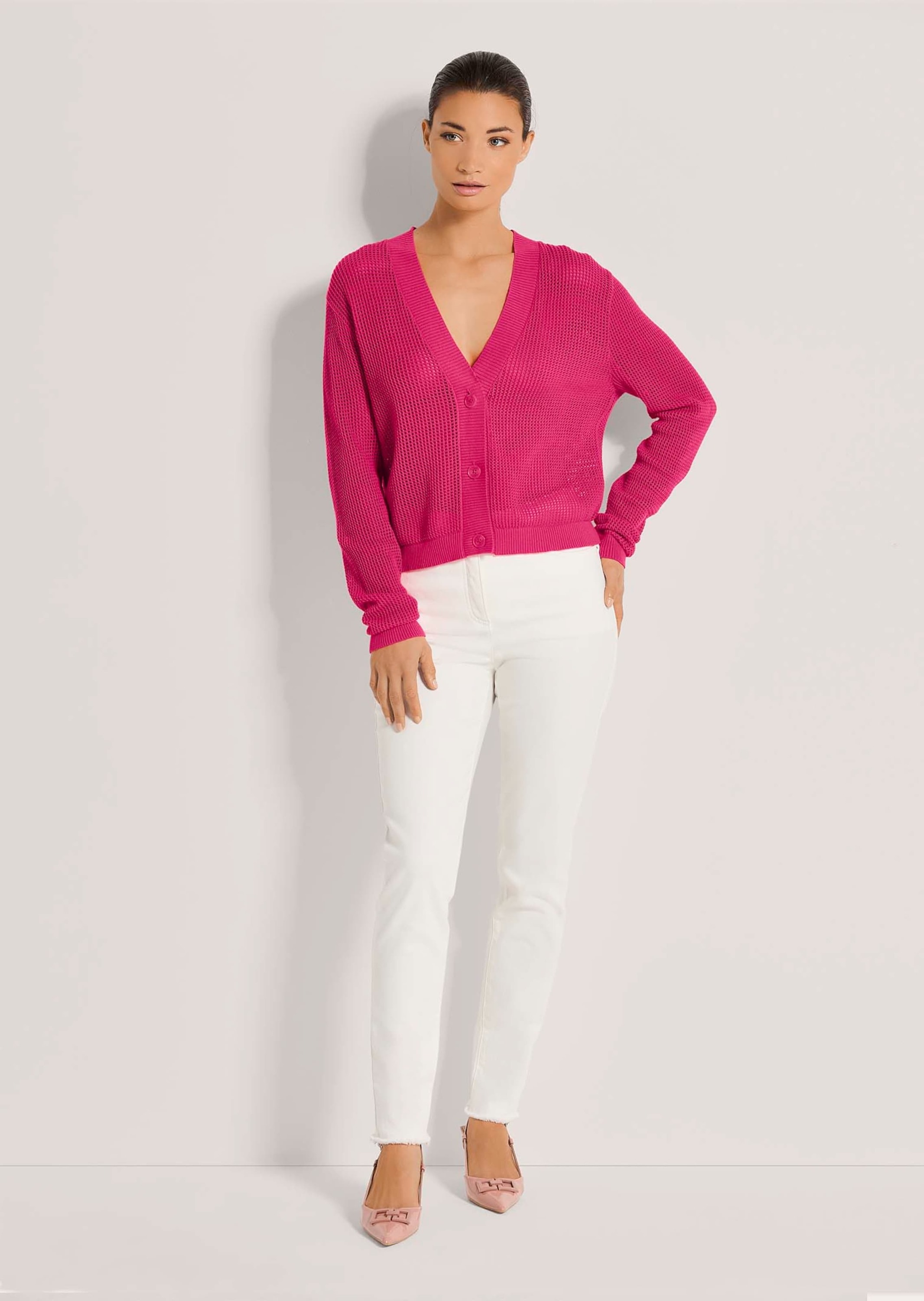 MADELEINE Strickjacke »Strickjacke Kurze Ajour-Strickjacke«