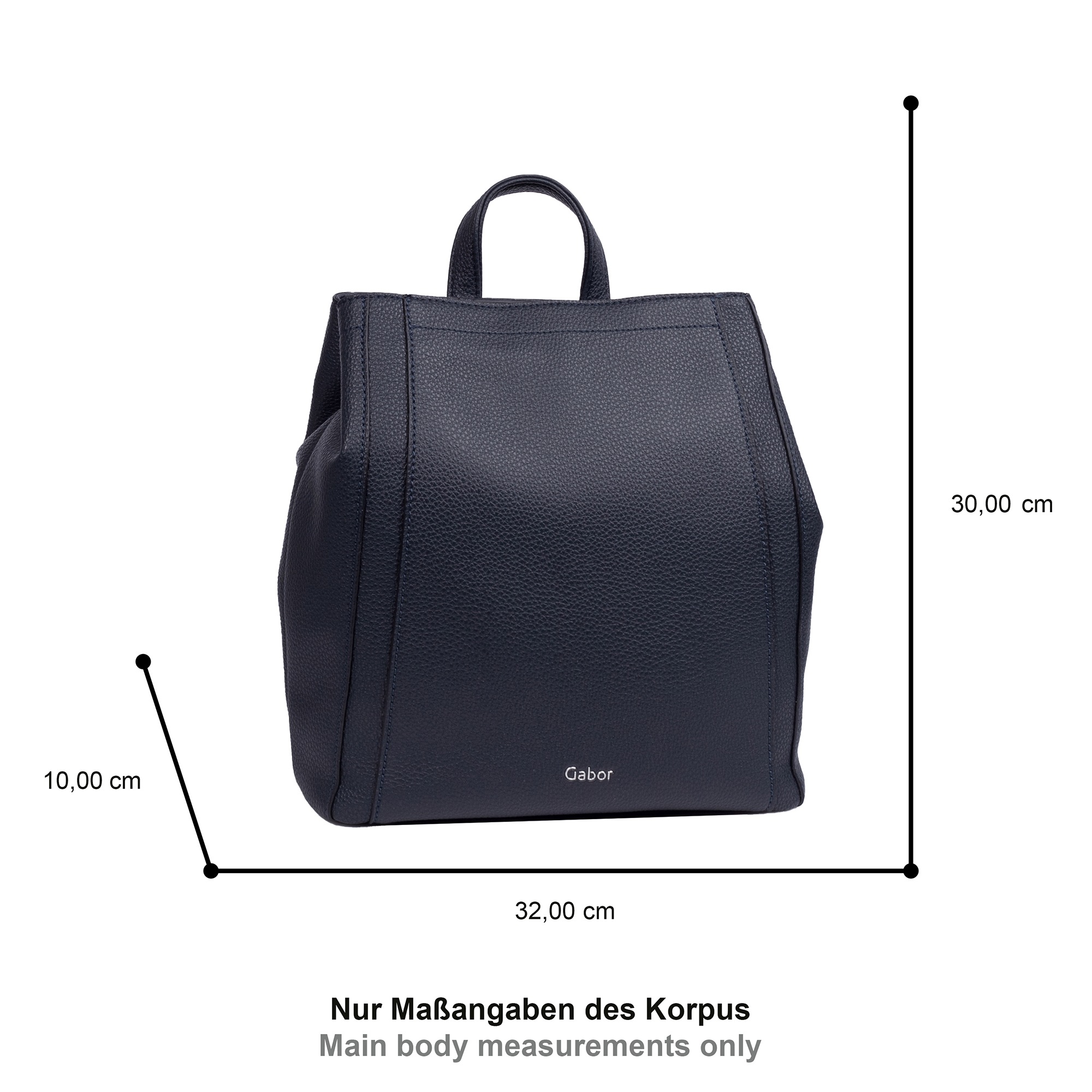 Gabor Rucksack "Bessy" variables geradliniges Format markant durch unterleg günstig online kaufen