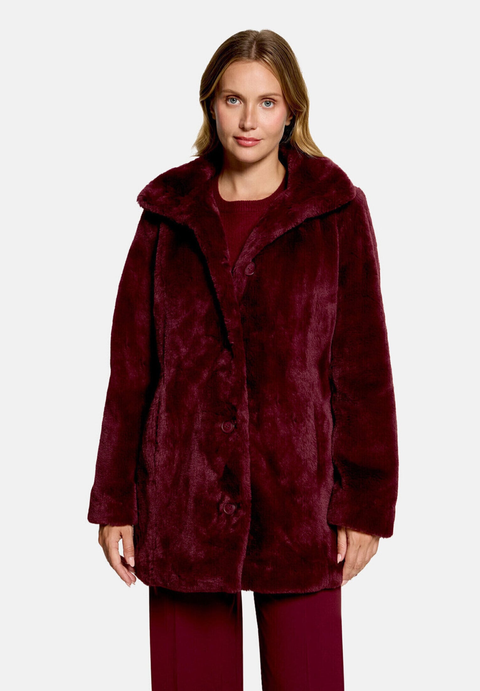 Betty&Co Outdoorjacke »Damen mit Kunstfellkragen«