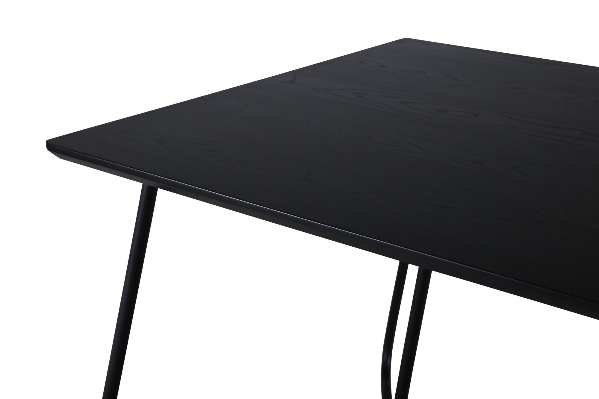 Venture Home Esstisch »Petra, rechteckiger Esstisch mit Holzfurnier, 190 × 90 cm« Esszimmertisch, MDF, Holzfurnier-Optik, Eisenbeine, rechteckig, modern