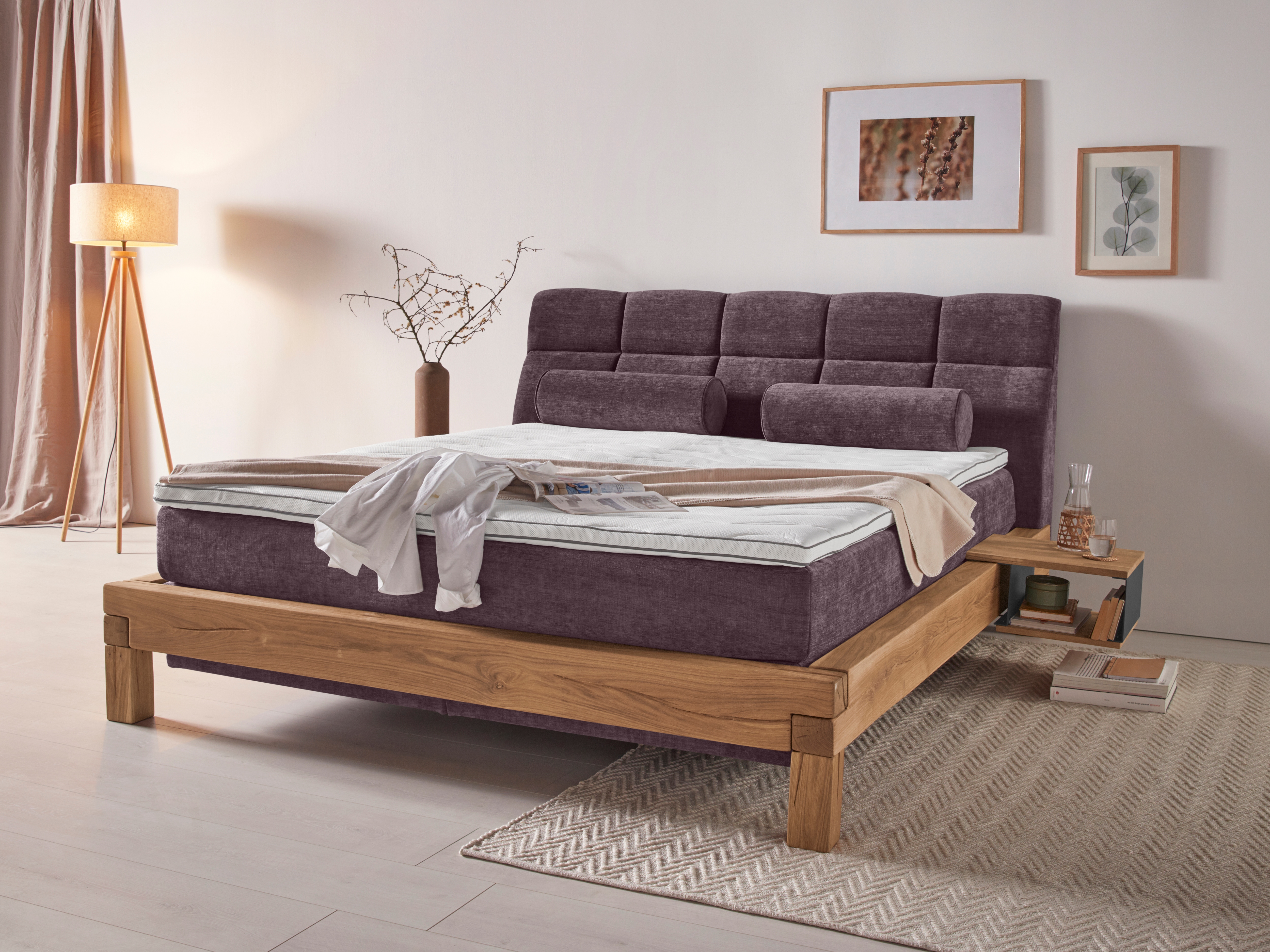 Home affaire "Villads" Liegefläche: 180/200 cm, Inside-Boxspring-Unterbau, recycelte Stoffe