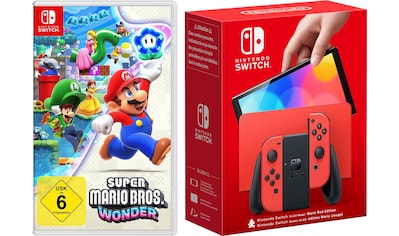 Spielekonsole »OLED Mario Edition + Super Mario Bros. Wonder«