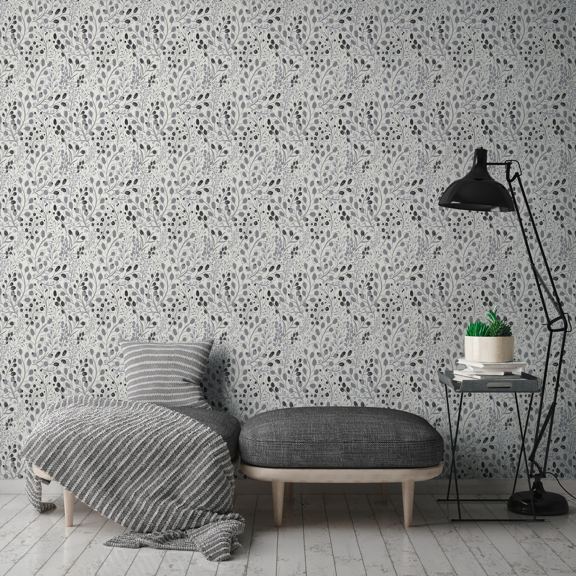 A.S. Création Vliestapete »Attractive 2 Tapete mit Blümchen«, matt-gemustert-neutral, Floral Blumentapete blümchen leicht strukturiert Design Kinderzimmer