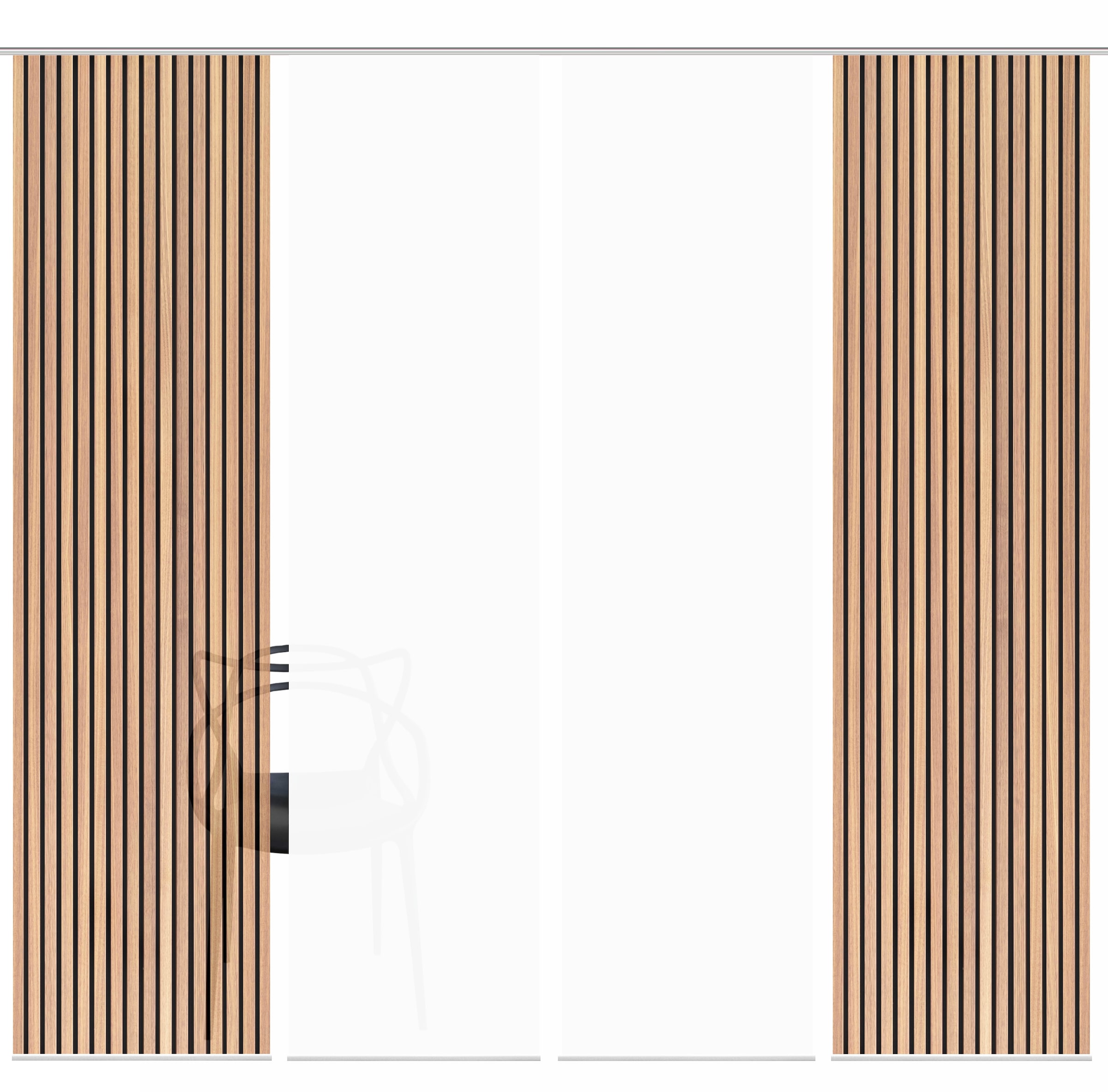 HOME WOHNIDEEN Schiebegardine "PANILO" Paneelwagen 4 Stk. tlg. Schiebewand günstig online kaufen